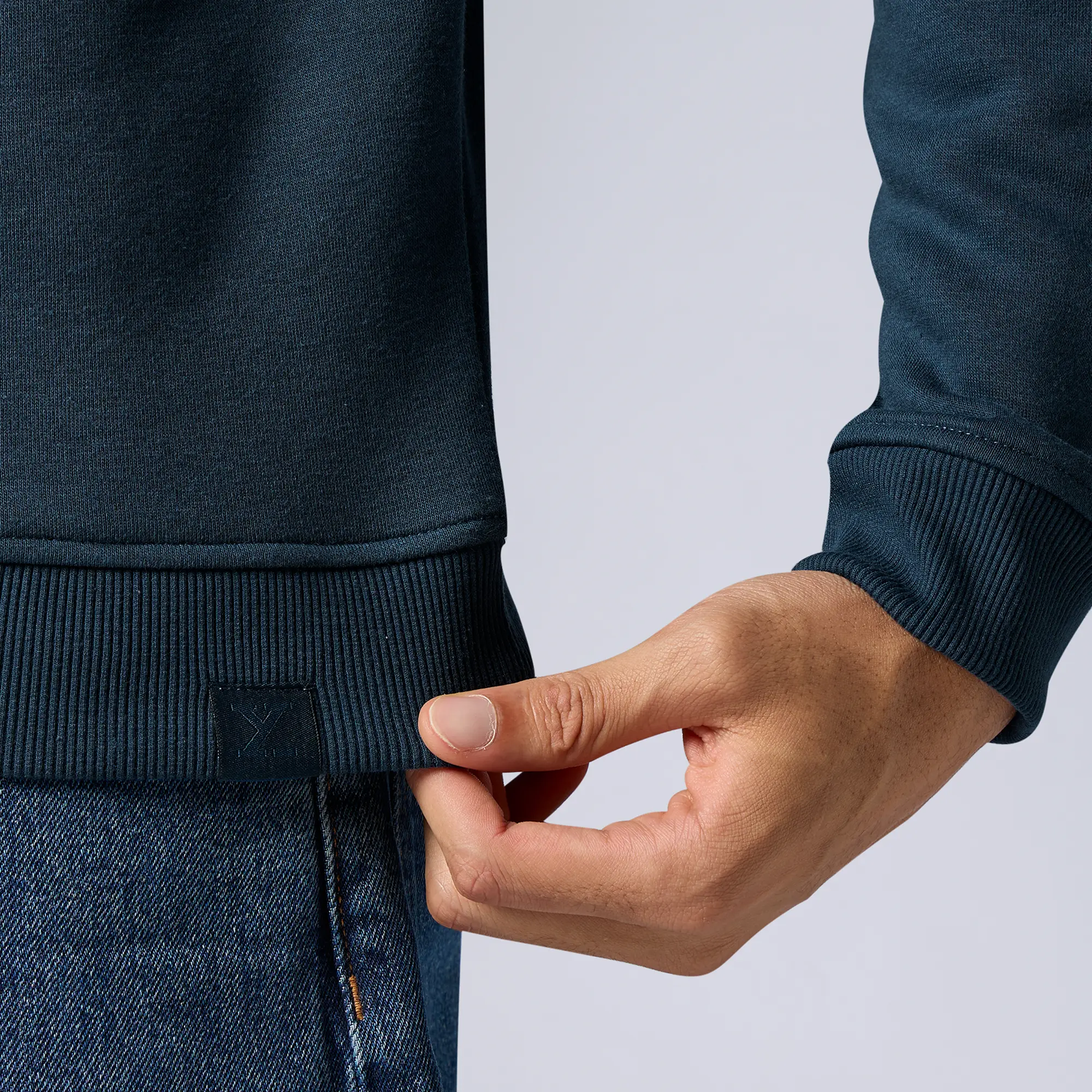 Neo French Terry Cotton-Blend Sweatshirt Opal Blue - Image 6