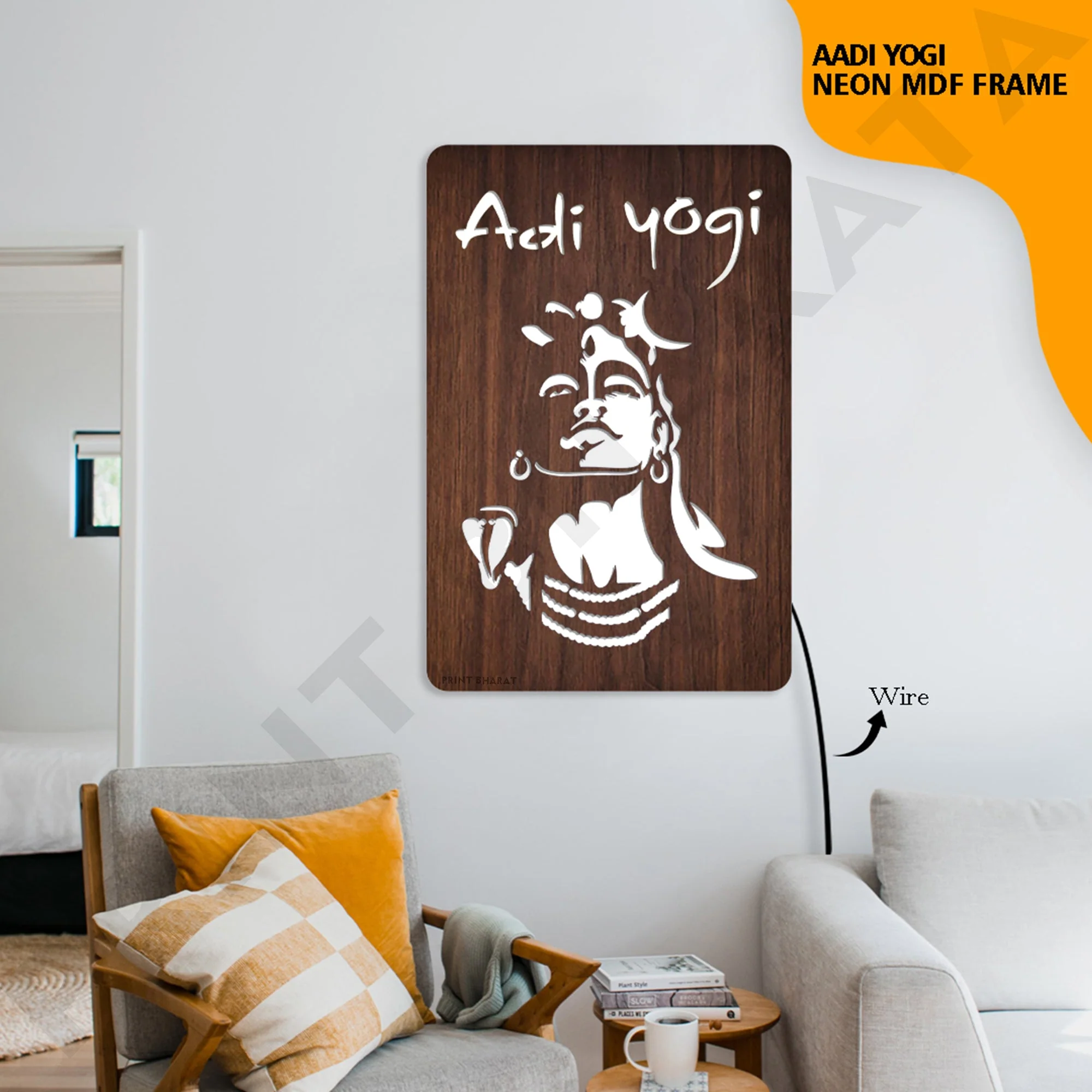 Neon MDf Aadi Yogi Frame - Image 2