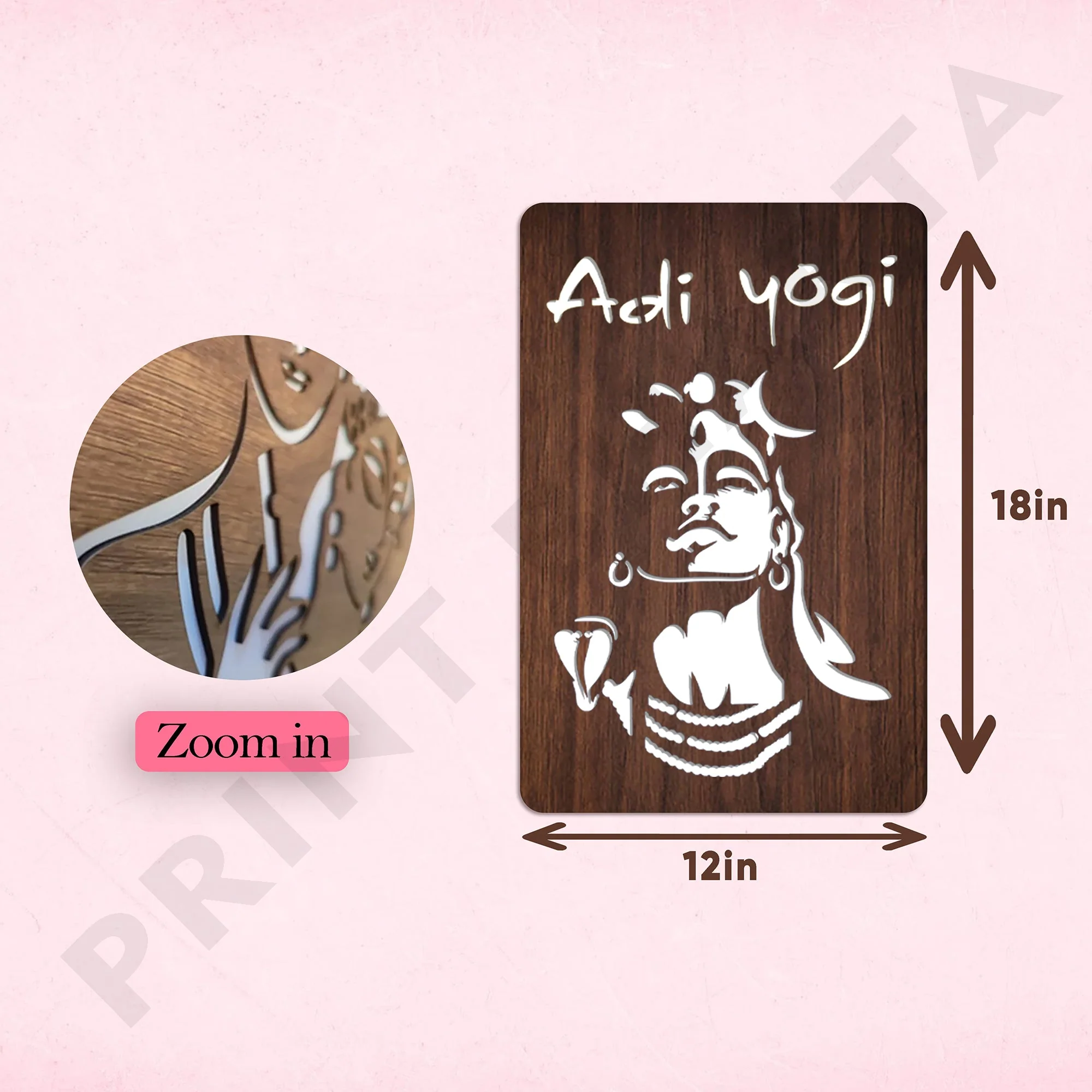 Neon MDf Aadi Yogi Frame - Image 6