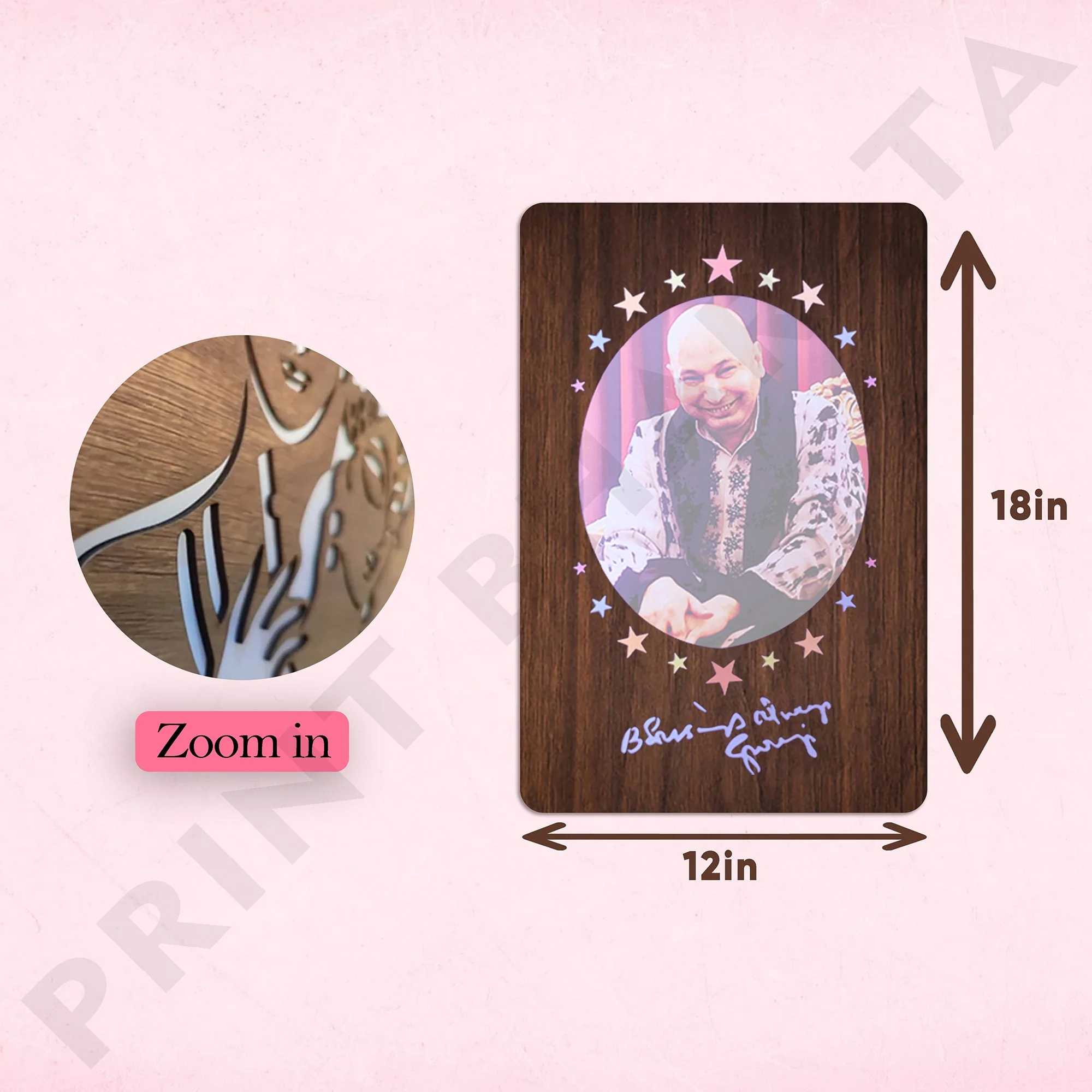 Neon MDf Guruji Frame - Image 6