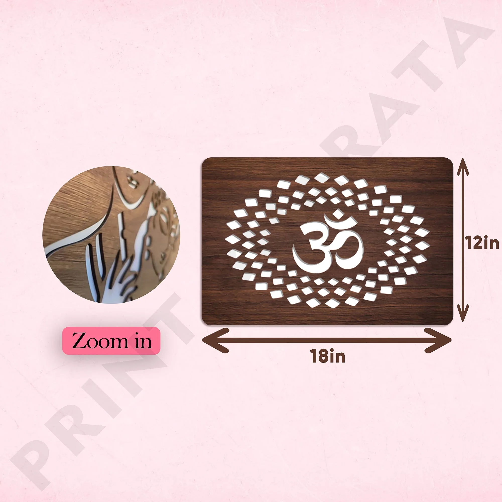 Neon MDF Om  Frame - Image 6