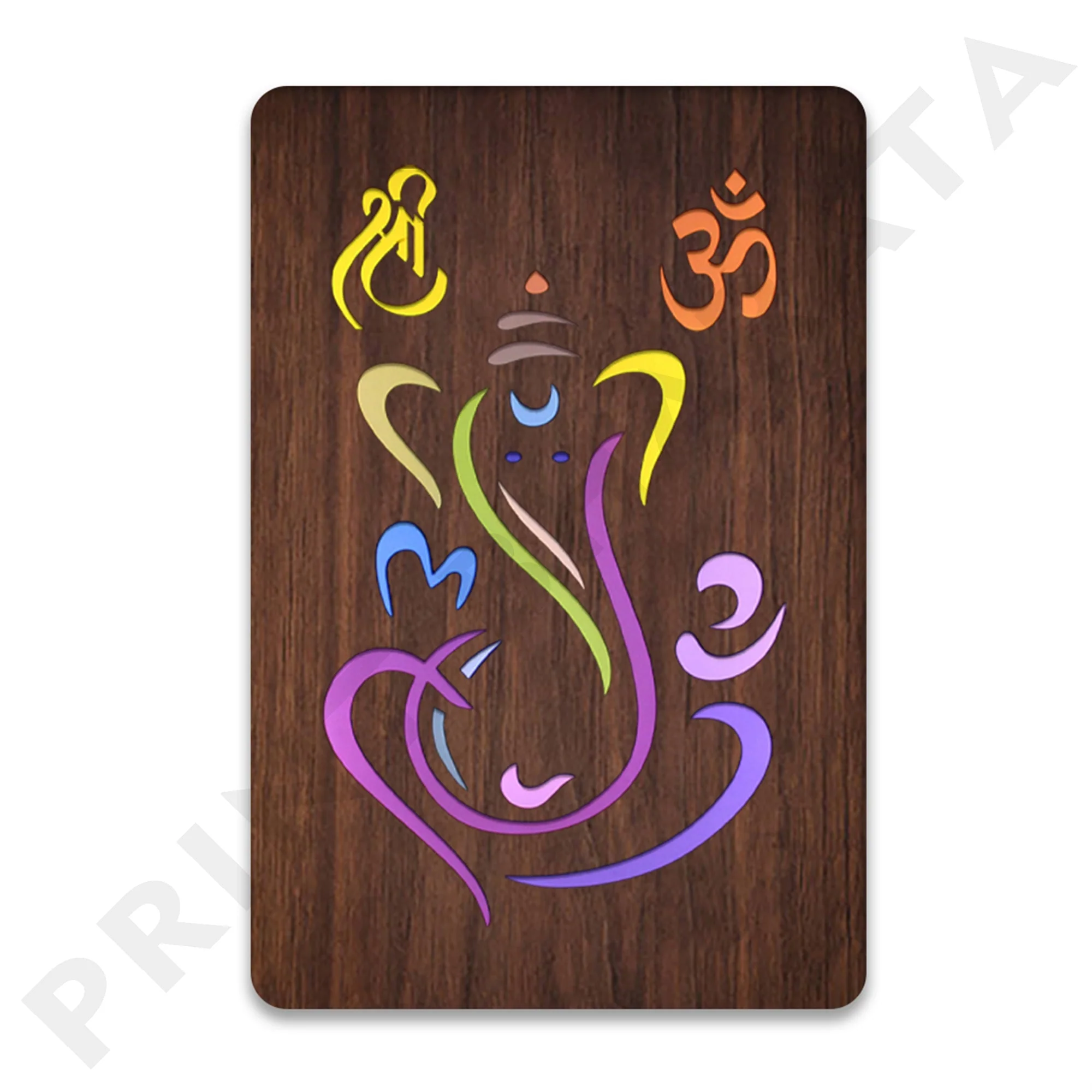 Neon MDF Shri Ganesh ji Frame - Image 4