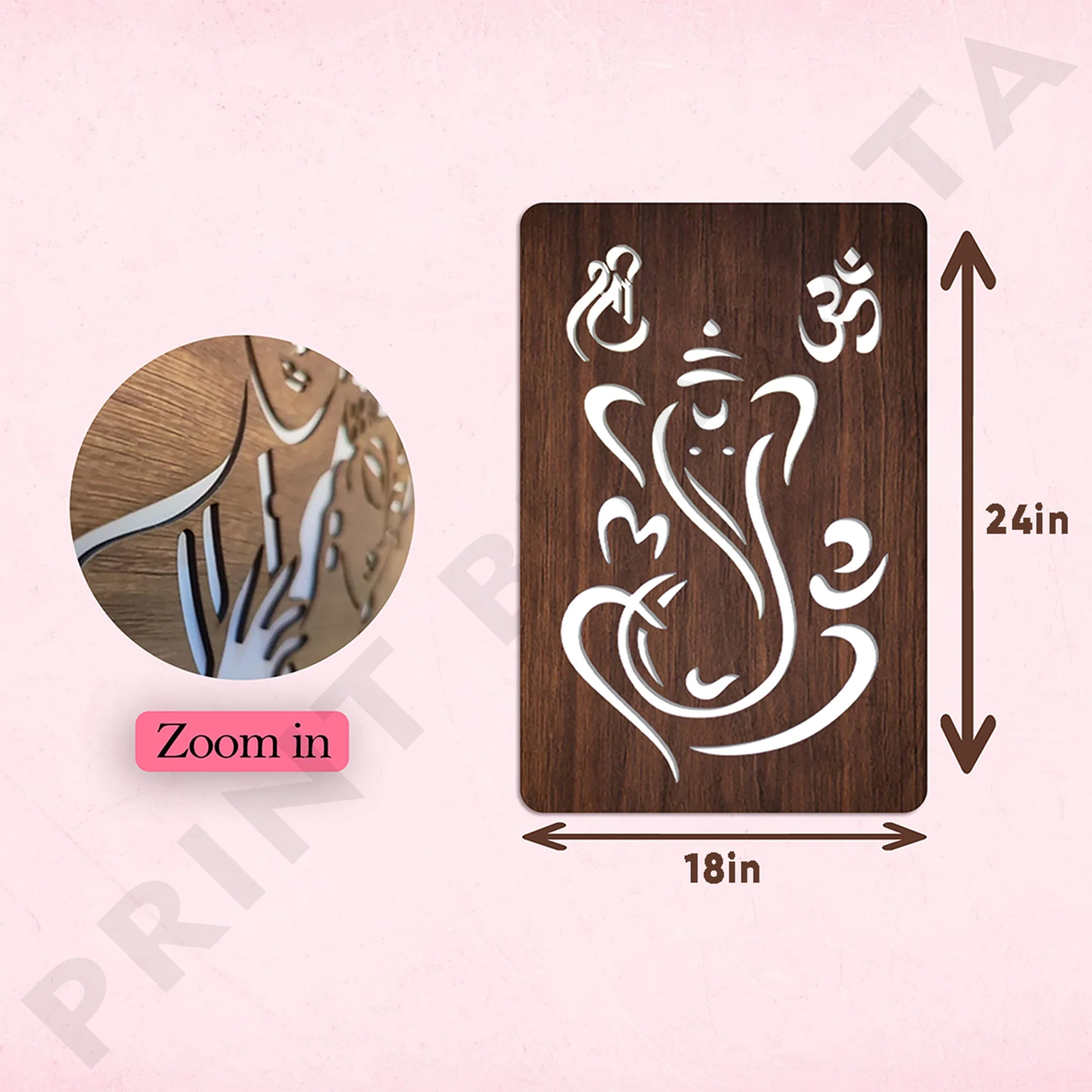 Neon MDF Shri Ganesh ji Frame - Image 7