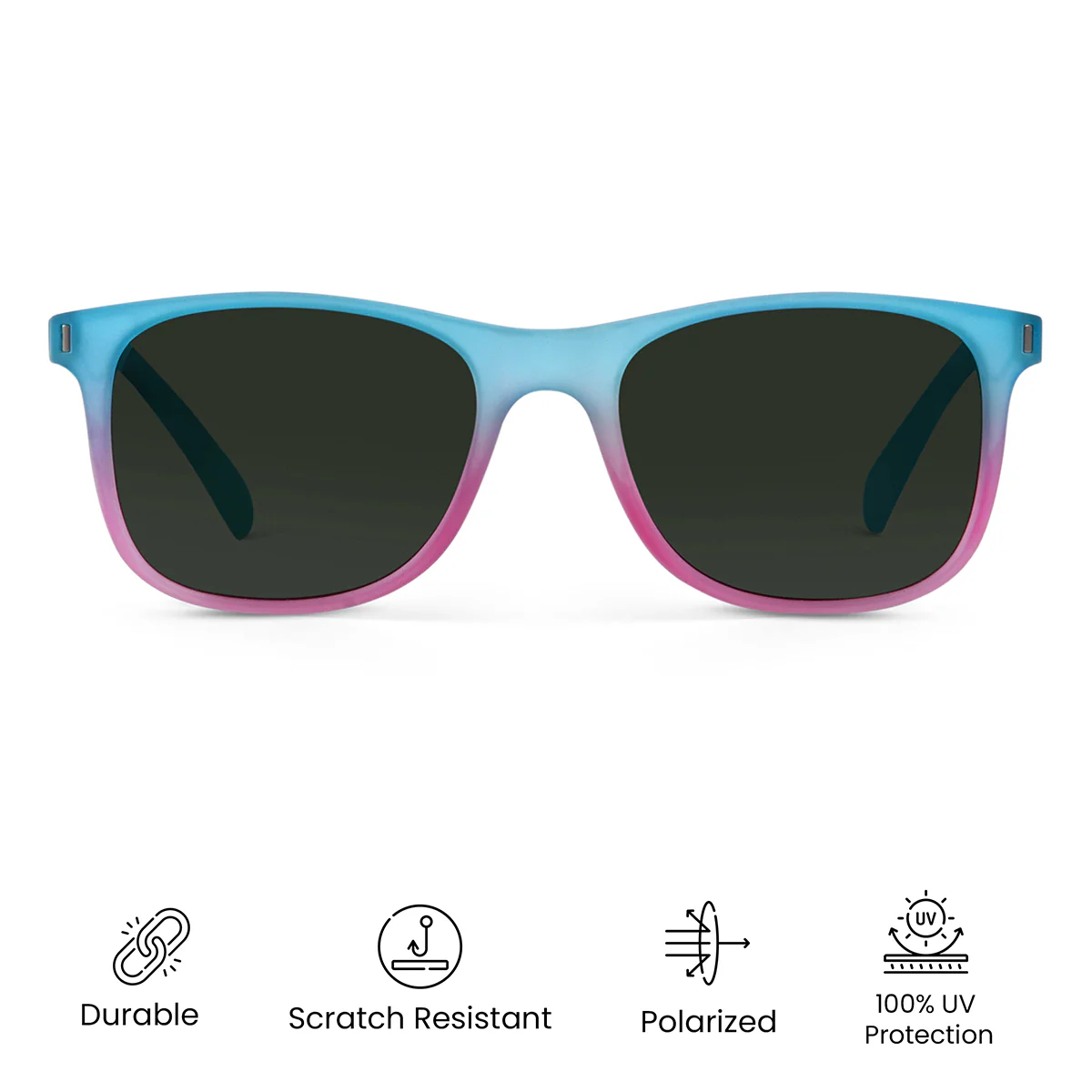 Neon Oasis Polarized Square Sunglasses - Image 4