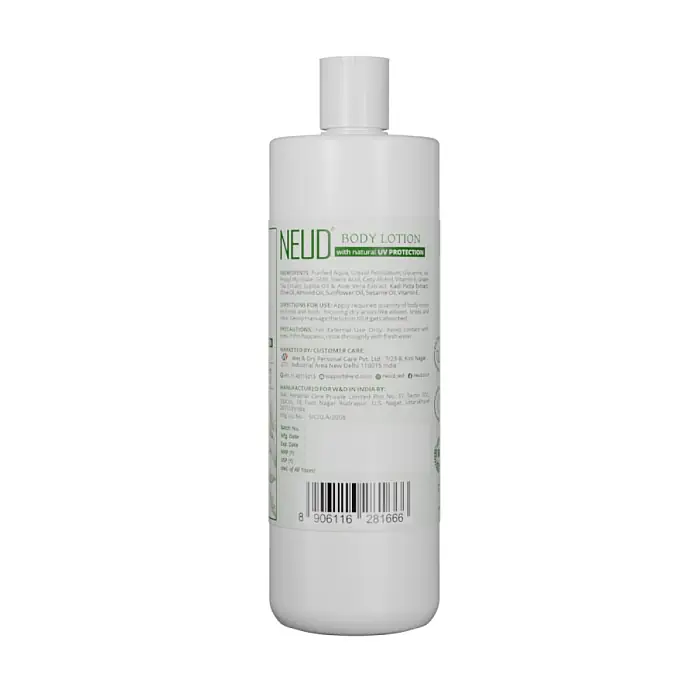 NEUD Body Lotion with Natural Extracts of Aloe Vera, Green Tea and Jojoba Oil for Men and Women - 400ml - Image 5