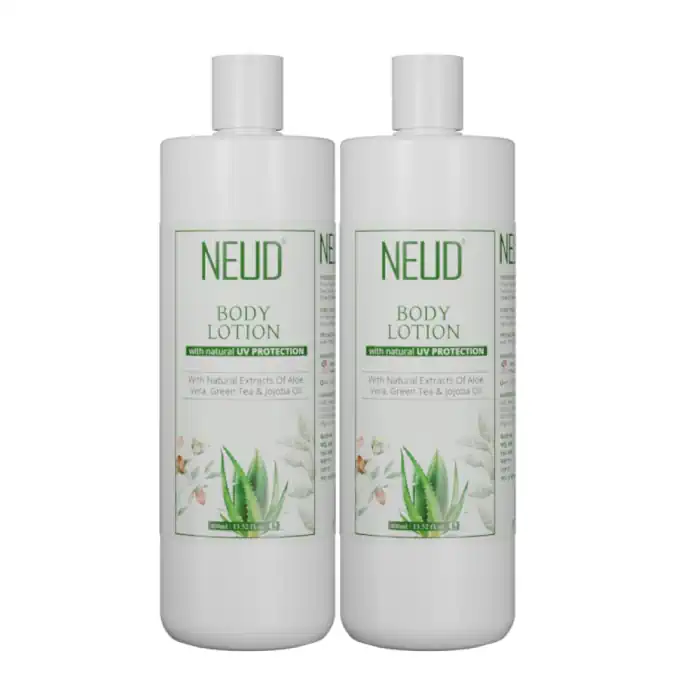 NEUD Body Lotion with Natural Extracts of Aloe Vera, Green Tea and Jojoba Oil for Men and Women - 400ml - Image 7
