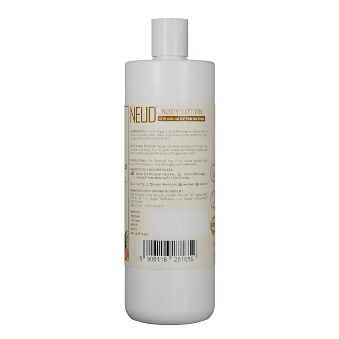 NEUD Body Lotion with Natural Extracts of Honey, Almond and Tulsi for Men and Women - 400ml - Image 6