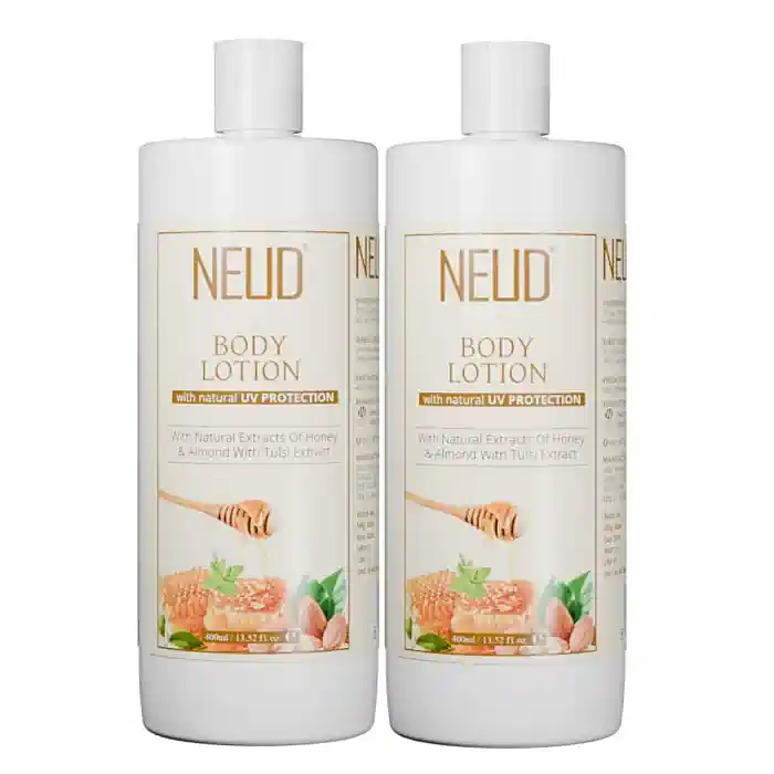 NEUD Body Lotion with Natural Extracts of Honey, Almond and Tulsi for Men and Women - 400ml - Image 8