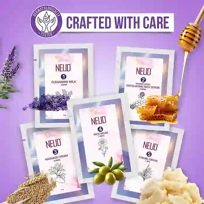 NEUD Party-Ready DIY Facial Kit with Strobe Cream for Fabulous Glow at Home - 50g - Image 2