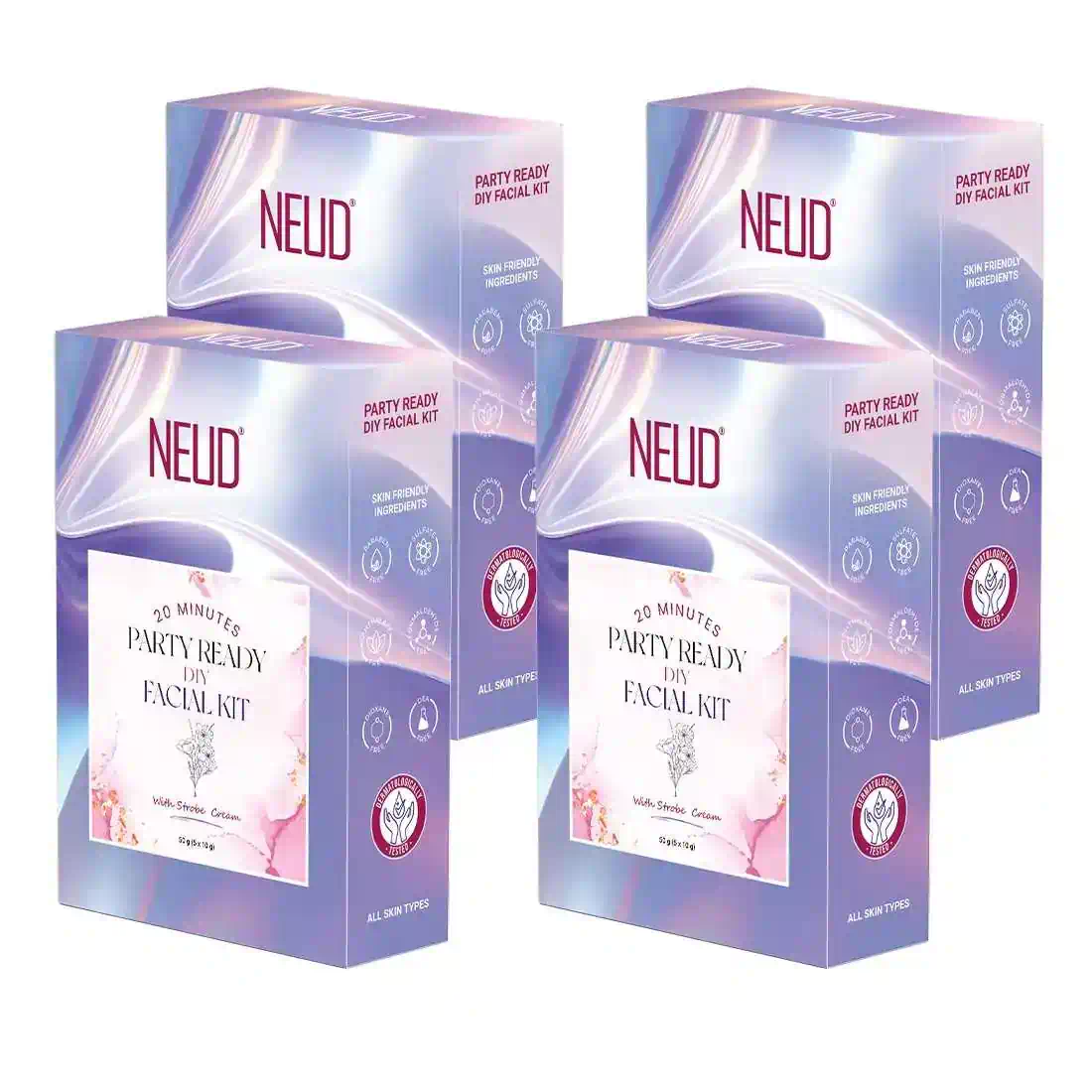 NEUD Party-Ready DIY Facial Kit with Strobe Cream for Fabulous Glow at Home - 50g - Image 13