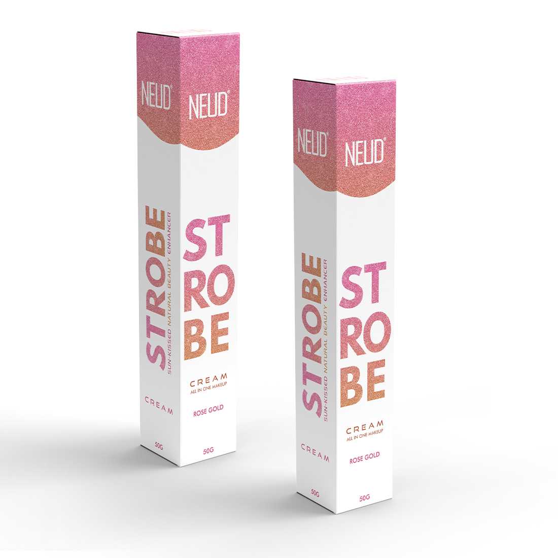 NEUD Strobe Cream Rose Gold with Cocoa Butter and Hyaluronic Acid, Lab Tested All-in-One Makeup Beauty Enhancer - 50g - Image 21