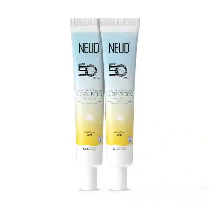 NEUD Ultra Velvety Matte Priming Sunscreen Dry Touch with SPF 50 PA++++ and Vitamin E, Sweat-Resistant, No White Cast - 50g - Image 9