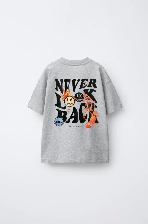 Never Look Back Printed T-shirt - Image 2