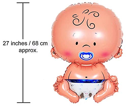 New Born Baby Boy Shape Shower And Welcome Party Foil Balloons Decoration Set (Pack of 5) - Image 2