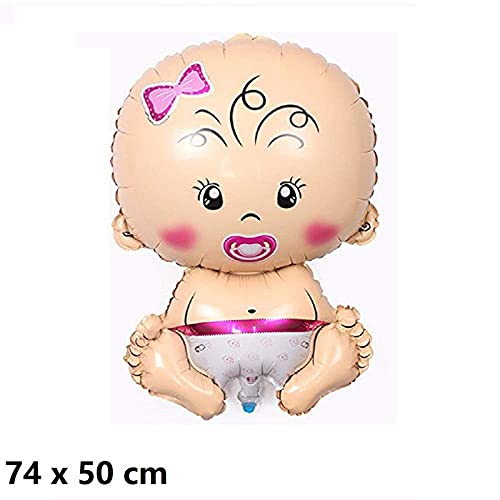 New Born Baby Girl Shape Shower And Welcome Foil Balloons Decoration Set (Pack of 5) - Image 2