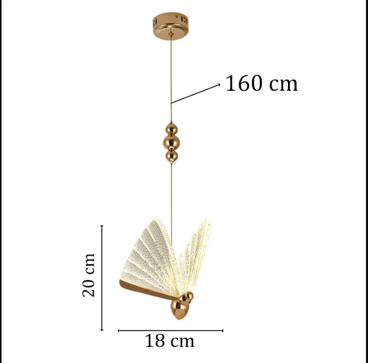 New Luxury Butterfly Pendant Lights- Tri Color - Image 11