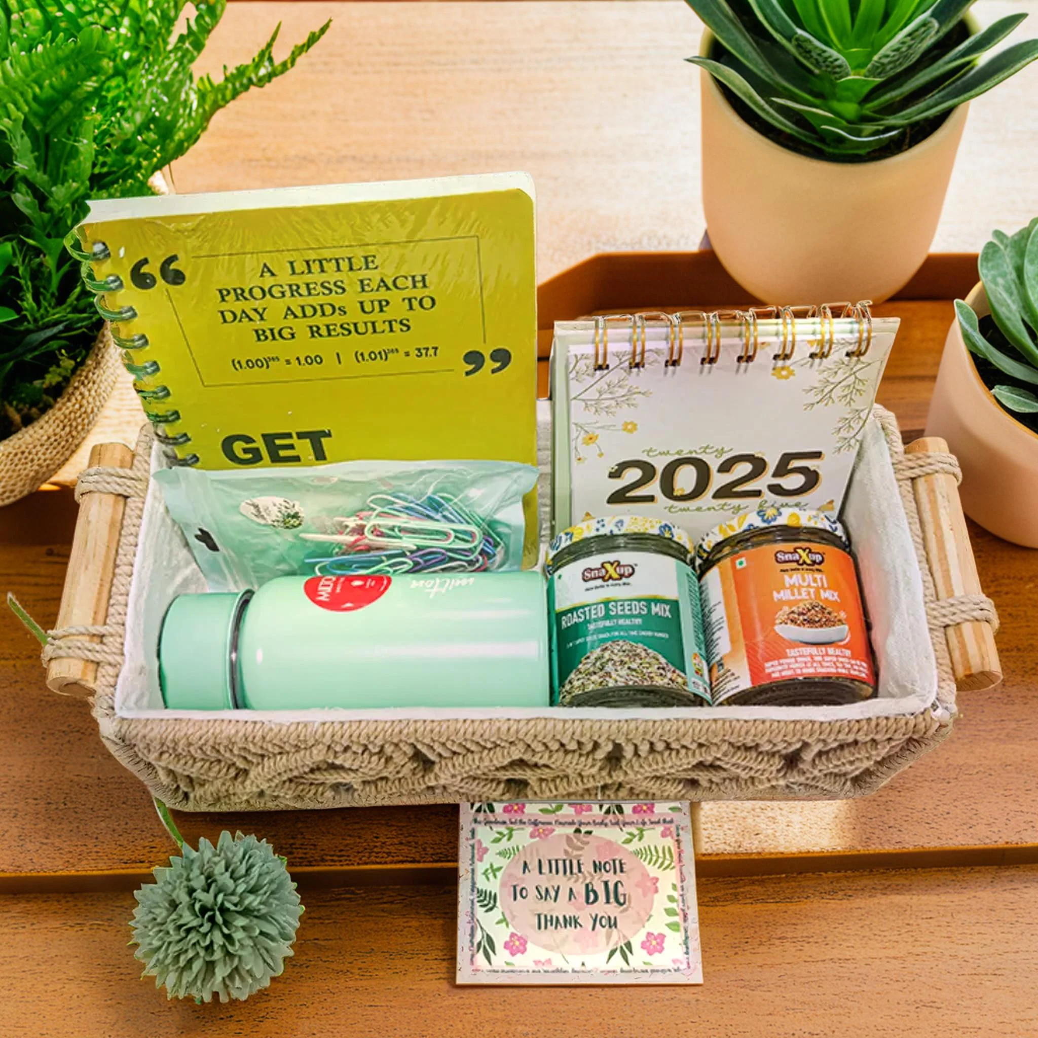 New Year Gift Brown Macarem Basket Trending Hamper - Image 2