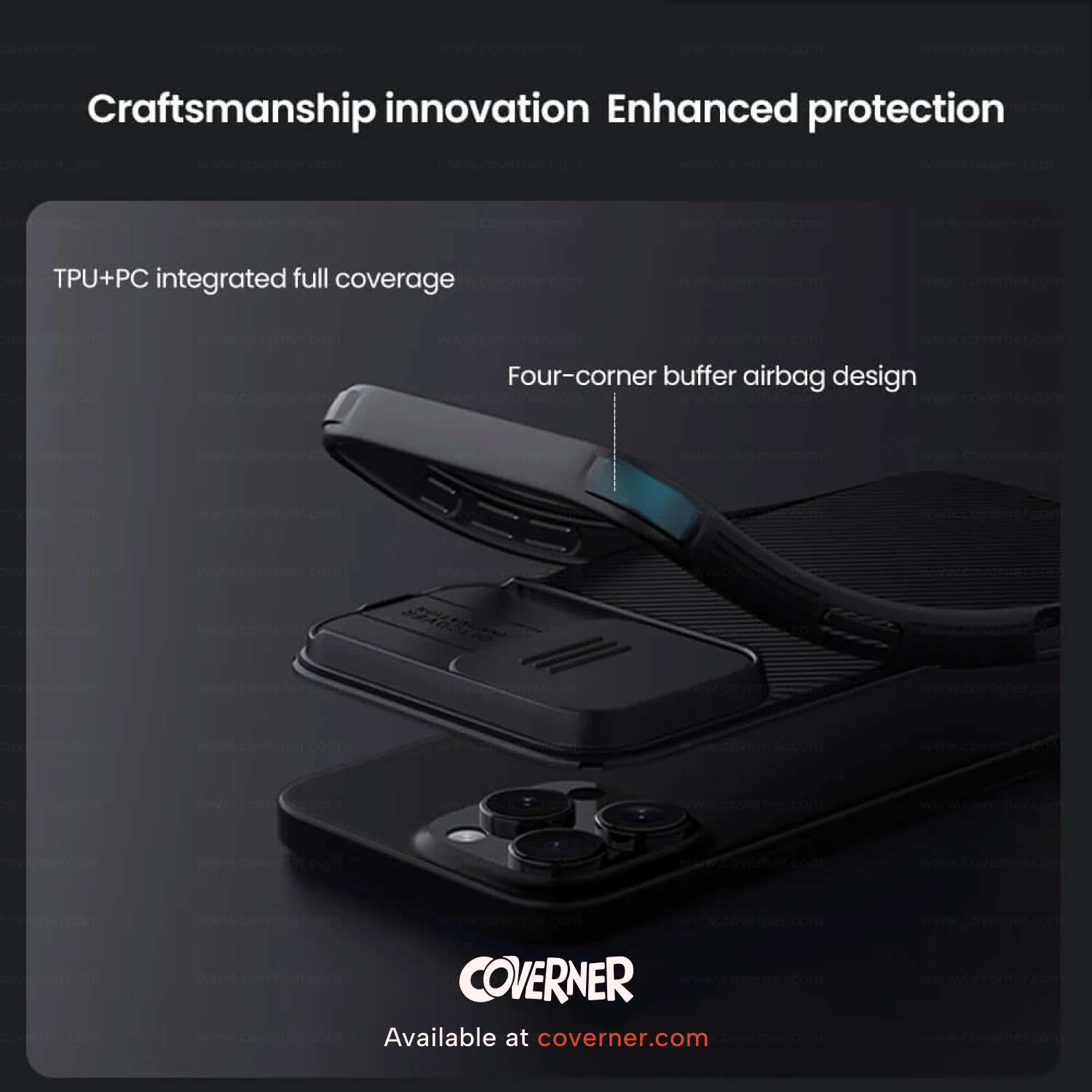 Nillkin® CamShield Pro Case for iPhone 16 Pro & 16 Pro Max with Camera Cover – Shockproof, Privacy Slide Cover, Anti-Fingerprint Design by Coverner India - Image 6