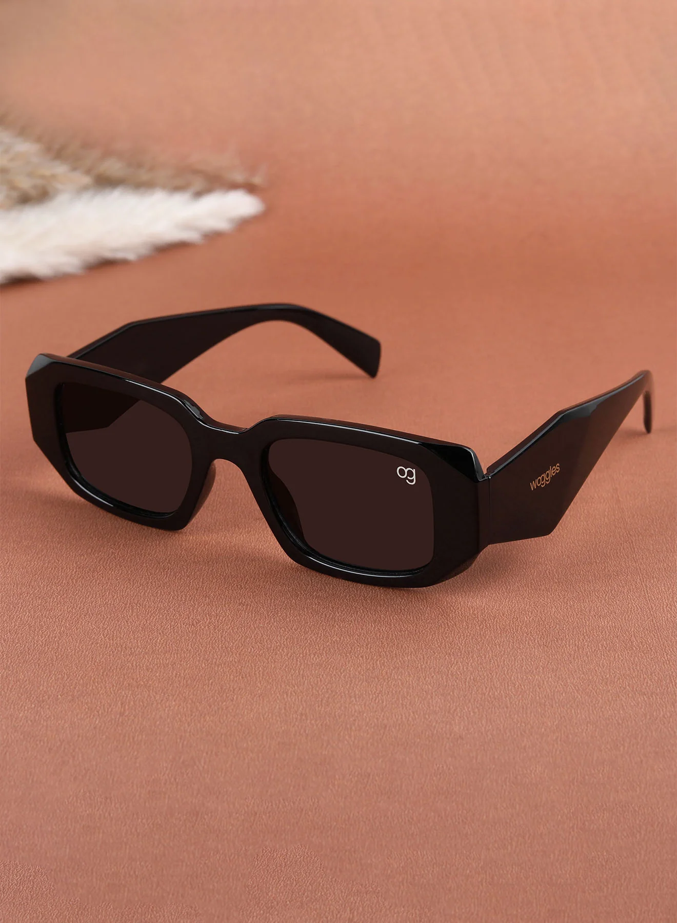 Nocturnal Green Polarized Rectangle Kids Sunglasses - Image 10