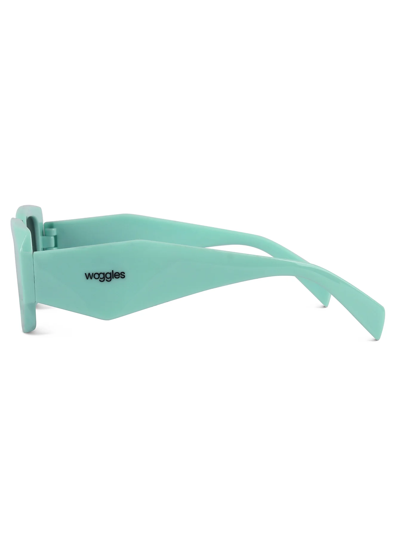 Nocturnal Green Polarized Rectangle Kids Sunglasses - Image 5