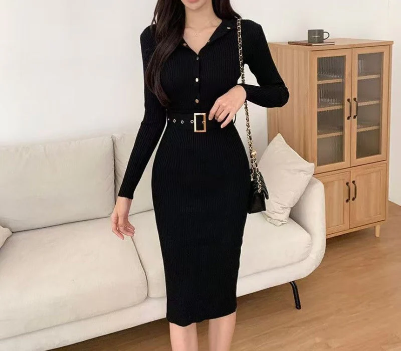 Norah Knit Midi Dress - Image 7