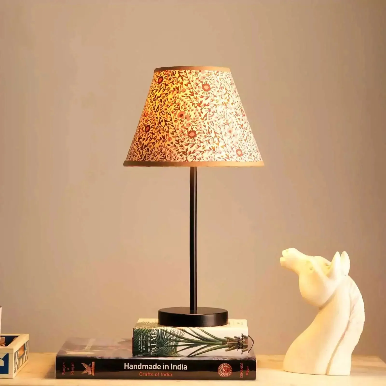 Nordic Night - Floral Flourish Table Lamp - Image 3