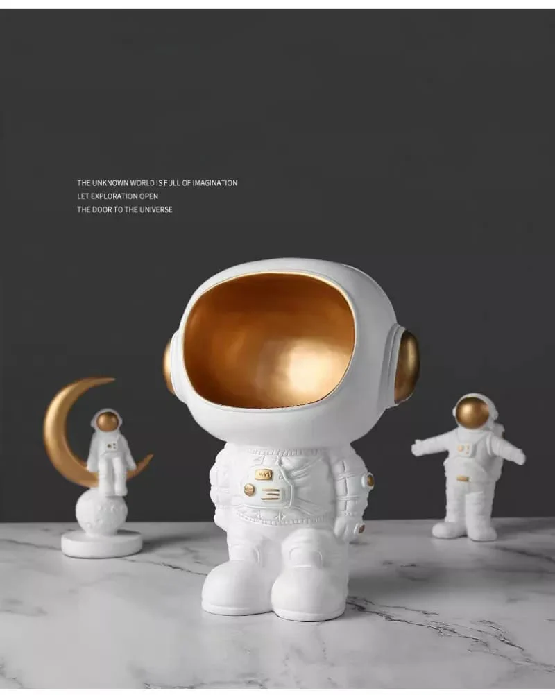 Nordic Resin Creative Astronaut Storage Sculpture - Image 8