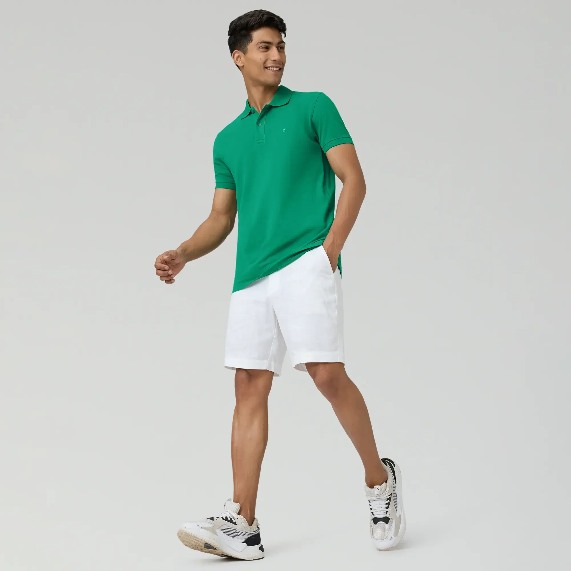Nova Combed Cotton Polo T-shirts Fiesta Green - Image 2