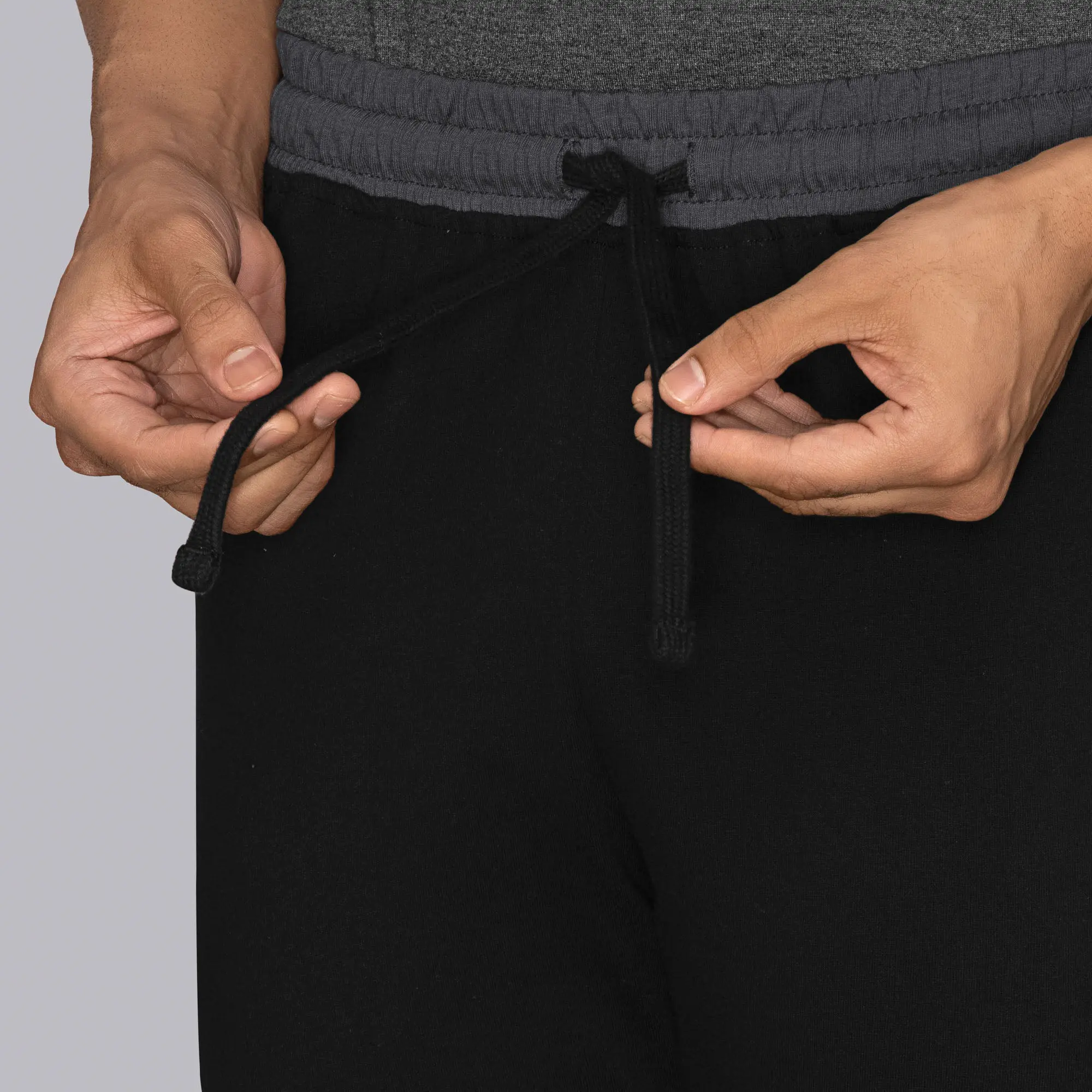 Nova Cotton Rich Track Pants Pitch Black - Image 6