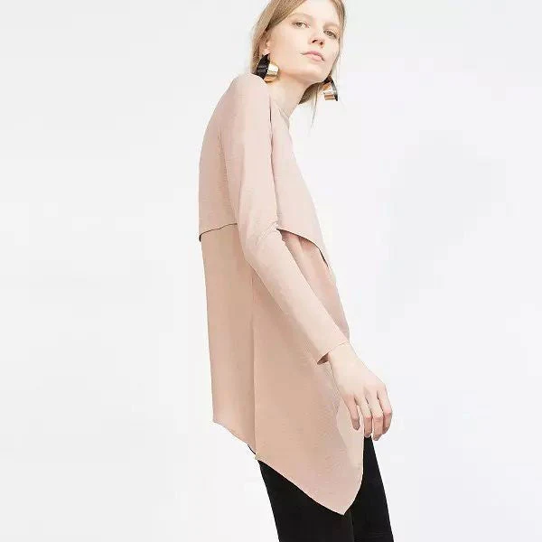Nude Full Sleeves Layered Top - Image 3