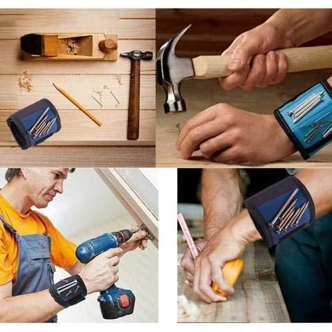 NutMag: Magnetic Wristband for Tools with Strong Adjustable Strap for Holding Screws, Nails, Bolts & Drill Bits - Image 3