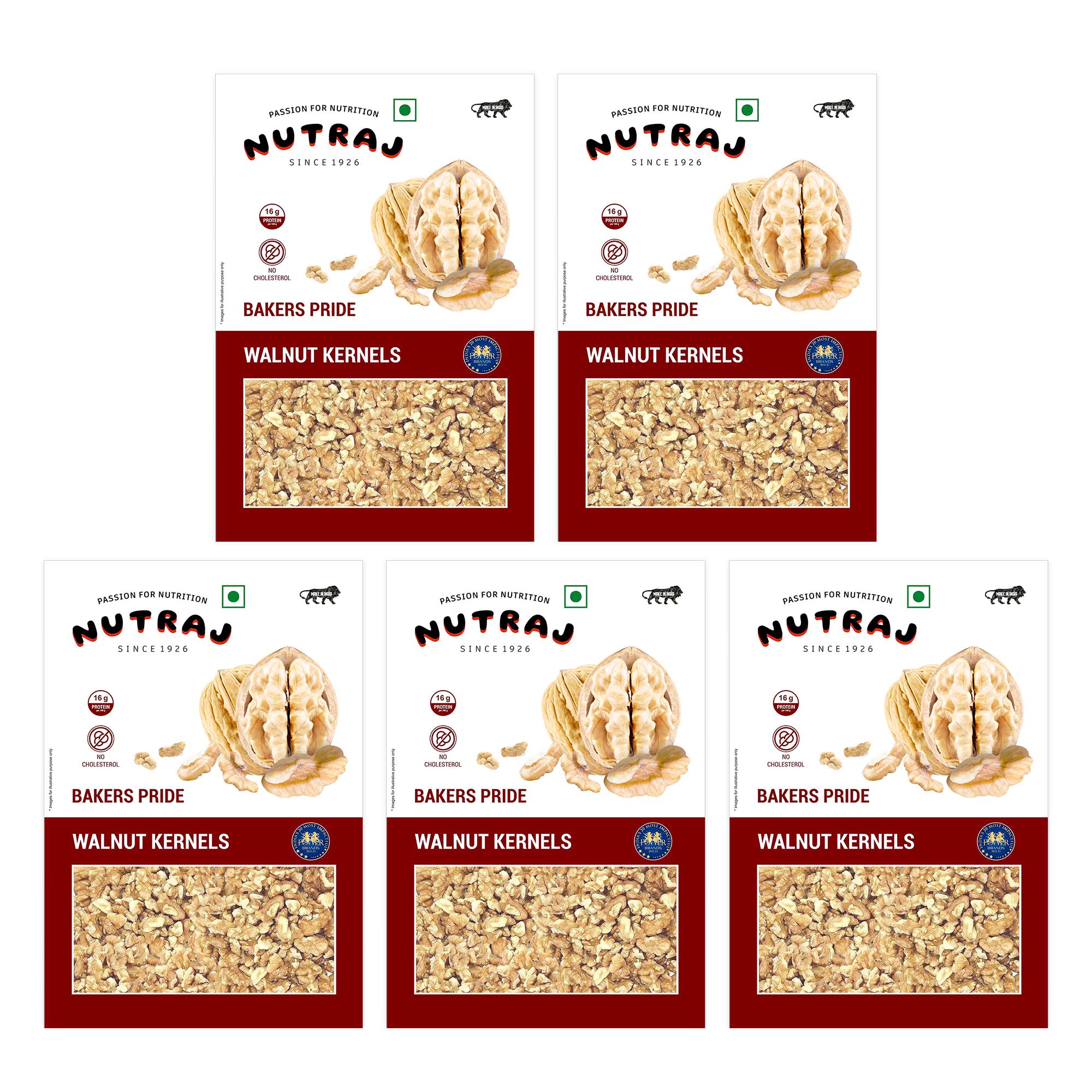 Nutraj Bakers Pride Walnut Kernels 250g | Broken Walnut (6-8 pieces ) - Image 149
