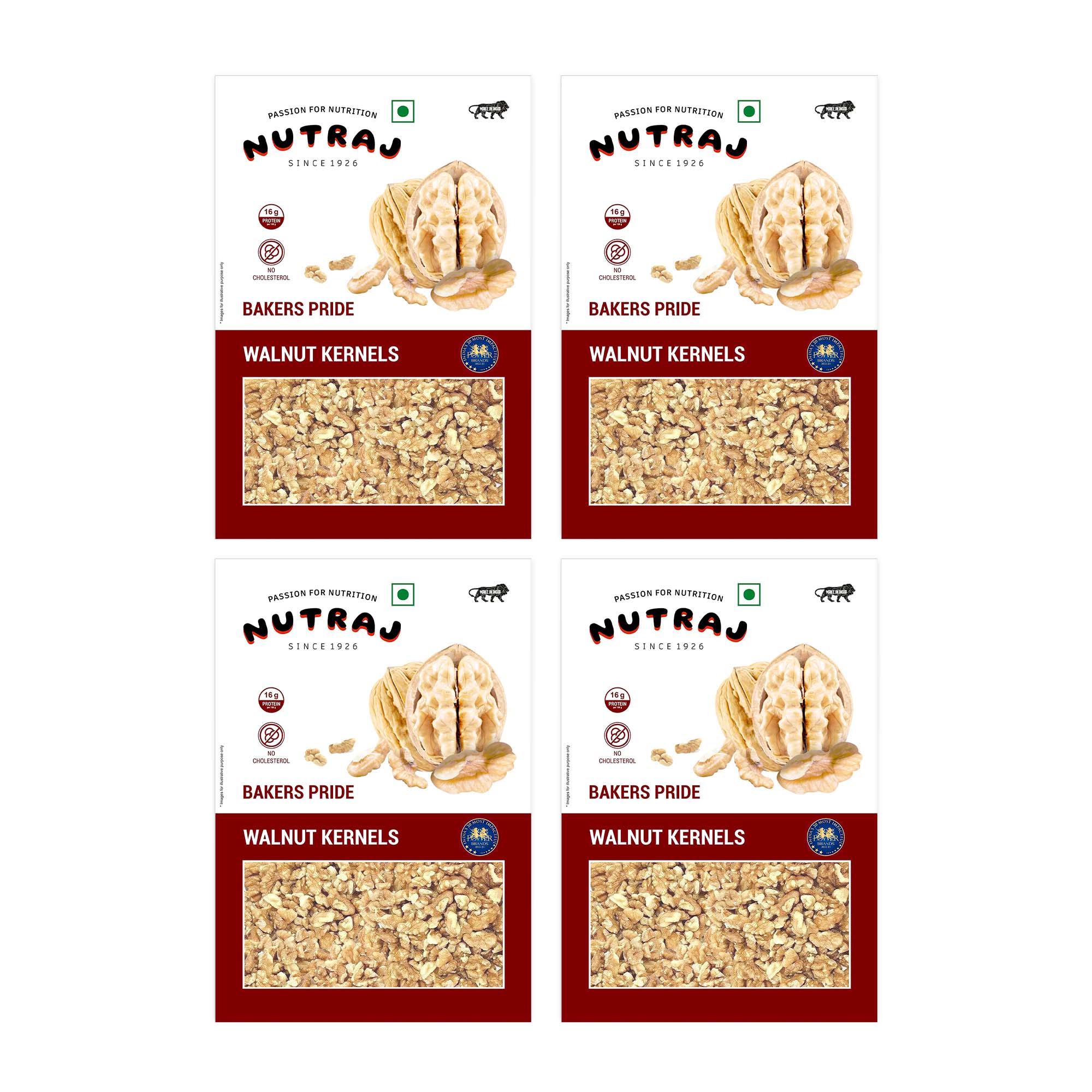 Nutraj Bakers Pride Walnut Kernels 250g | Broken Walnut (6-8 pieces ) - Image 152
