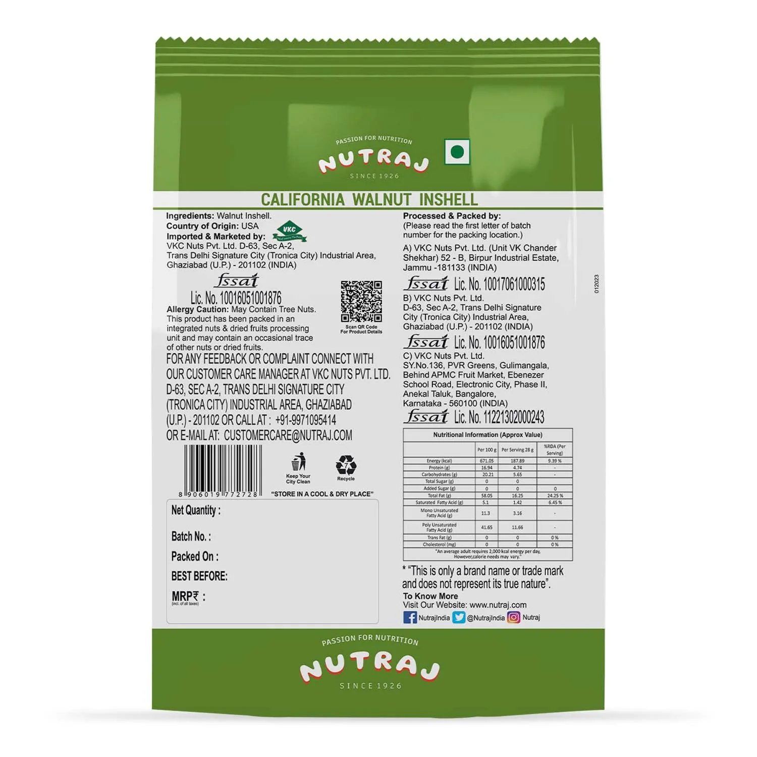 Nutraj California Walnut Inshell 500gm - Image 3