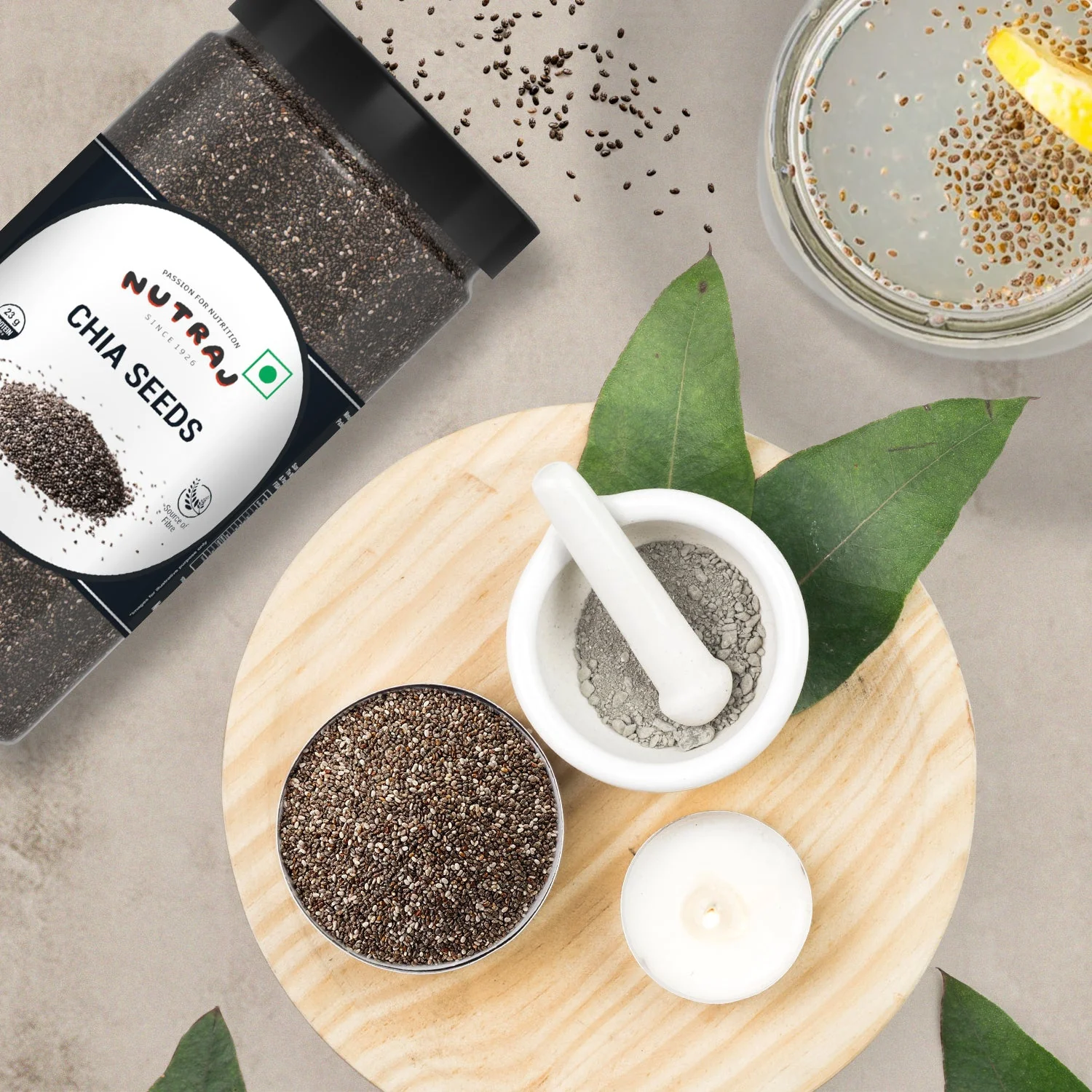 Nutraj Chia Seeds 500g jar - Image 8