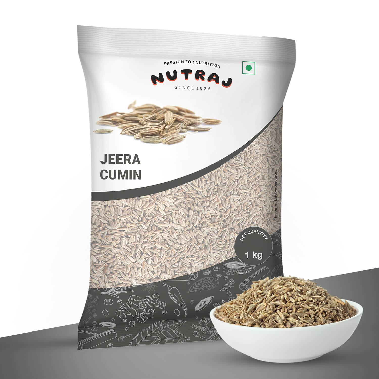 Nutraj Cumin Seeds (Jeera) 1kg - Image 2