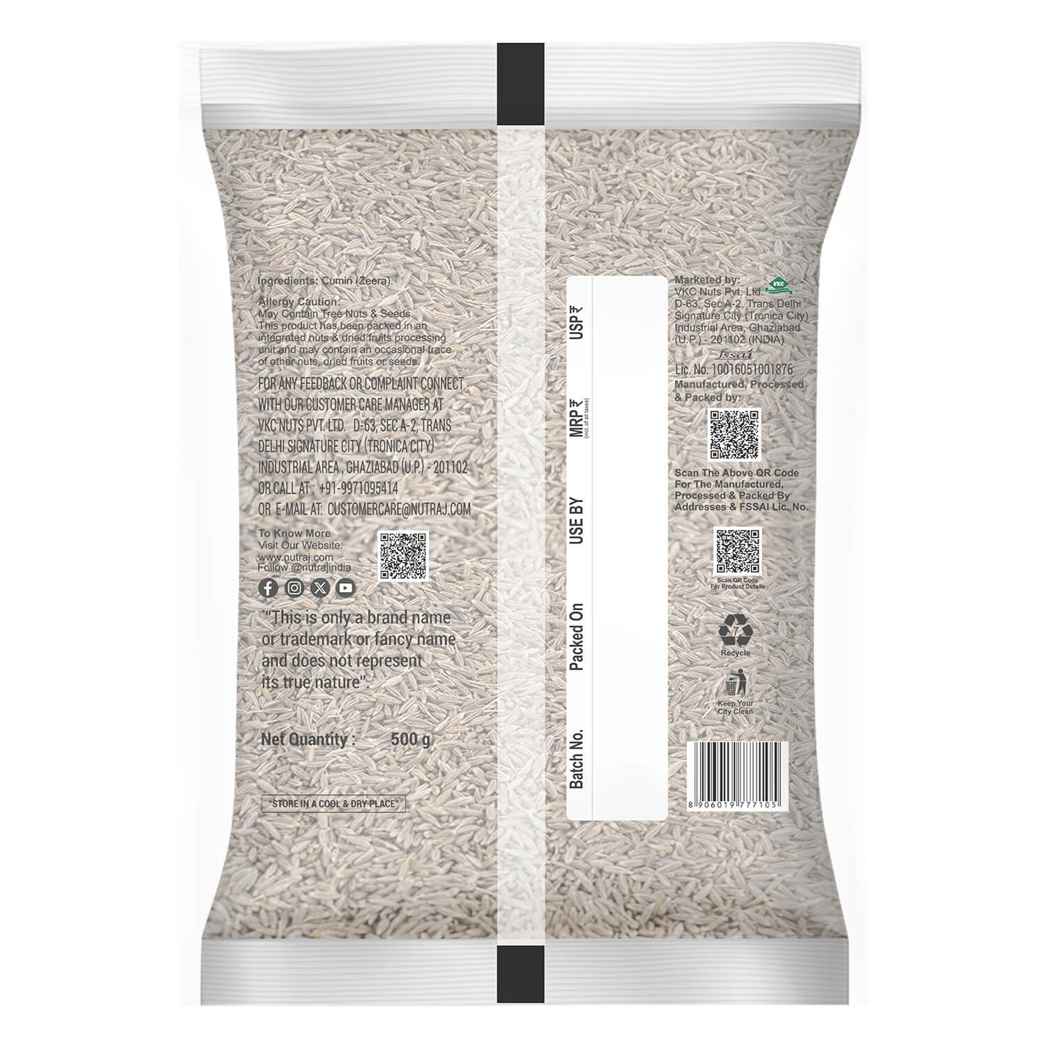 Nutraj Cumin Seeds (Jeera) 500gm - Image 7