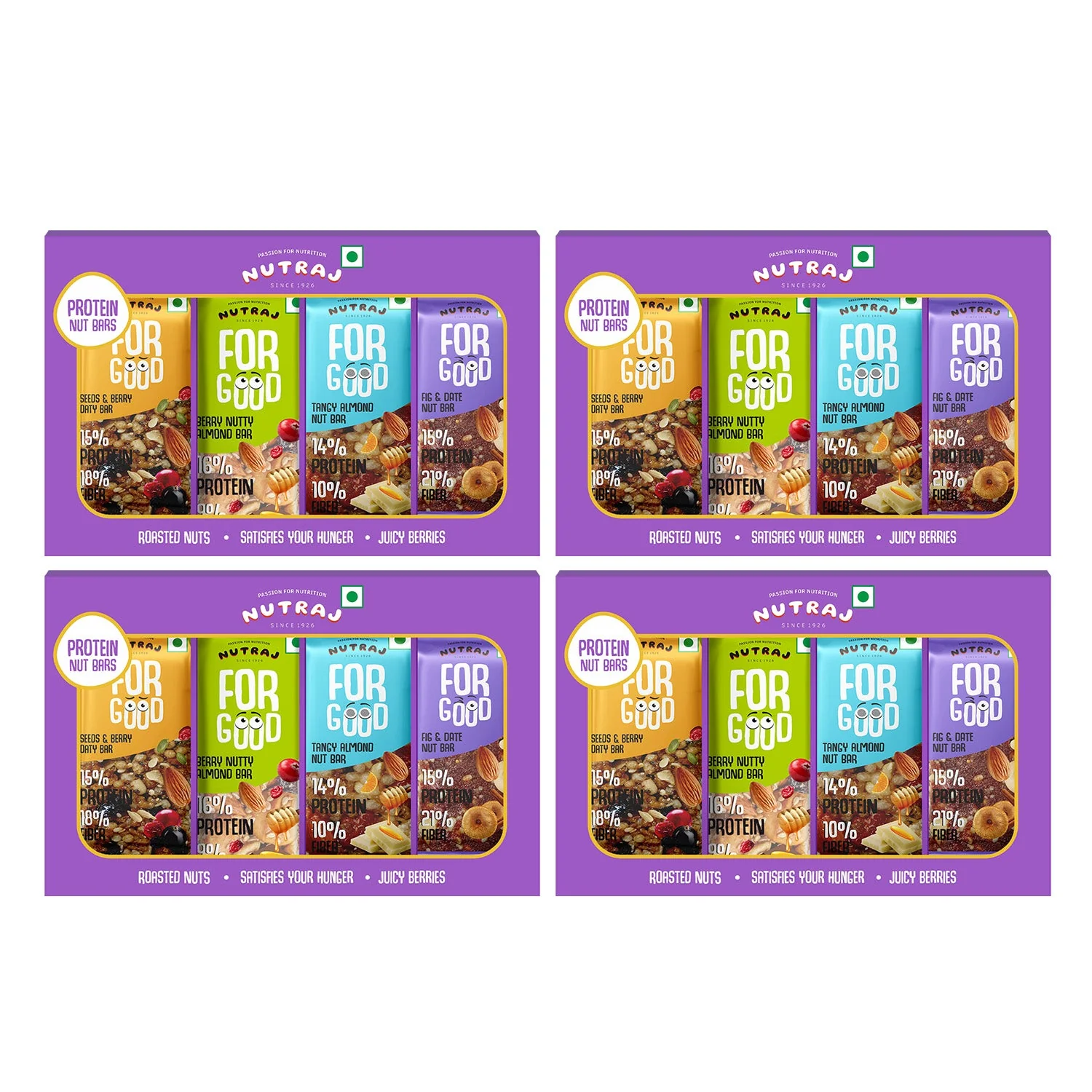 Nutraj For Good Daily Nutrition Protein Energy Nut Bar 100g (25g x 4 Bars) - Image 11