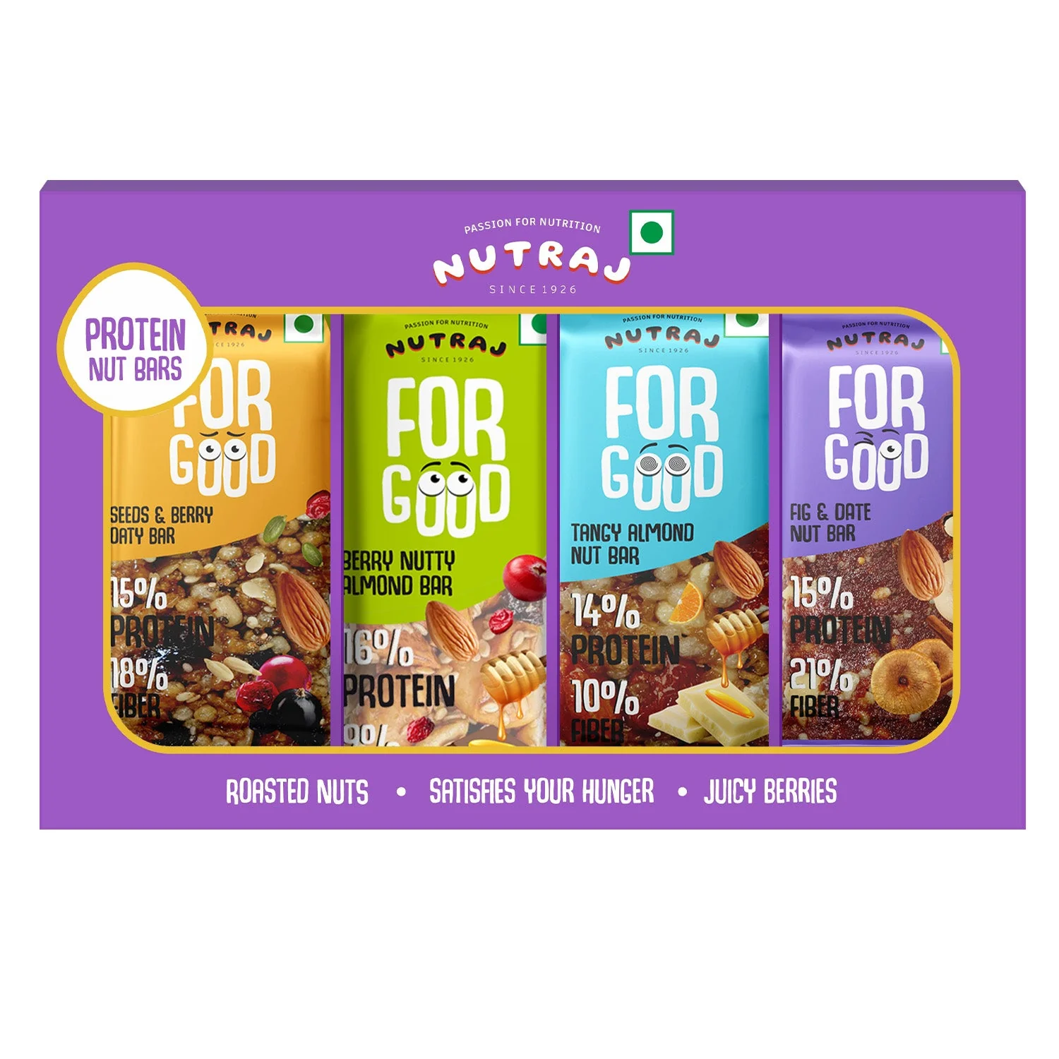 Nutraj For Good Daily Nutrition Protein Energy Nut Bar 100g (25g x 4 Bars) - Image 13