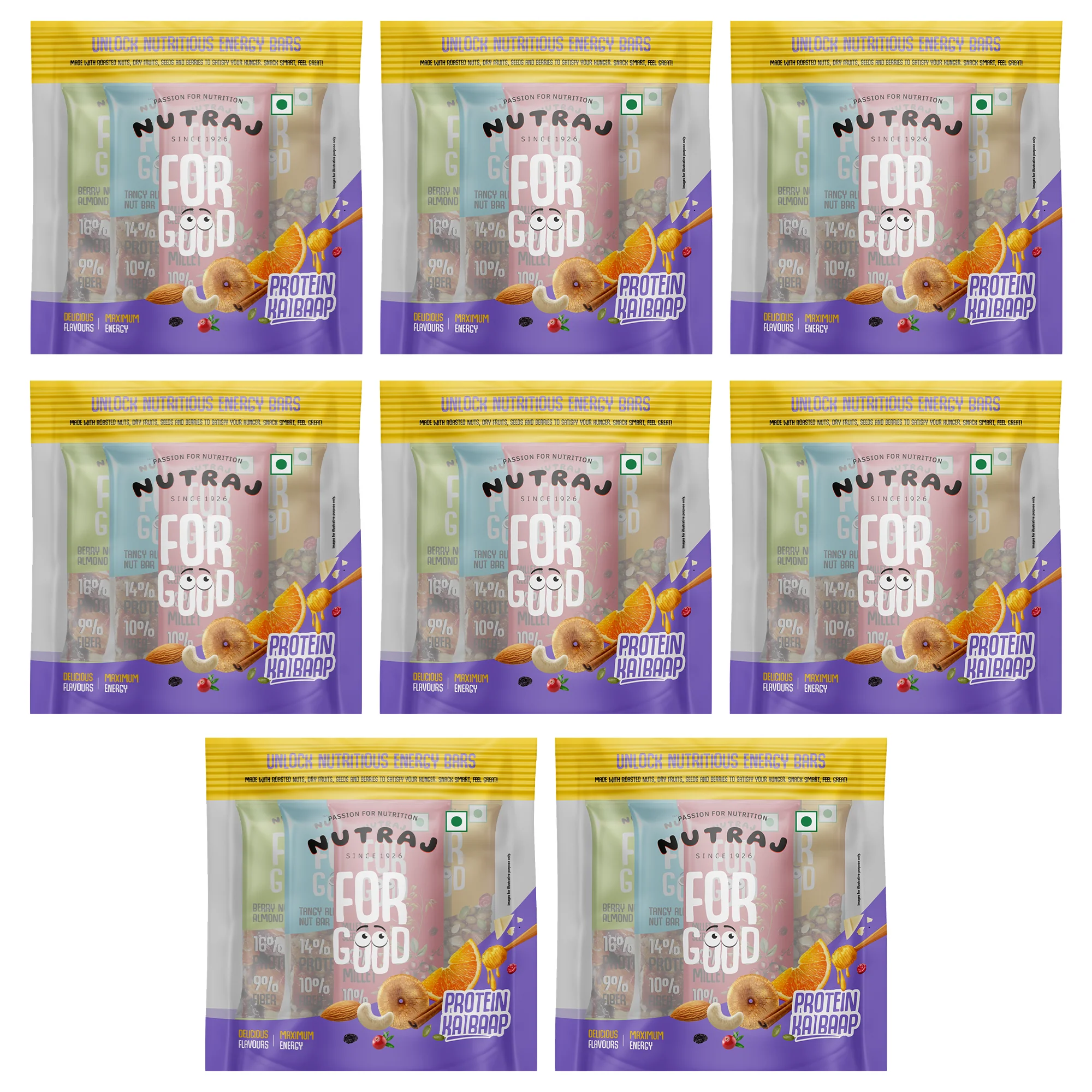 Nutraj For Good Daily Nutrition Protein Energy Nut Bar 100g (25g x 4 Bars) - Image 20