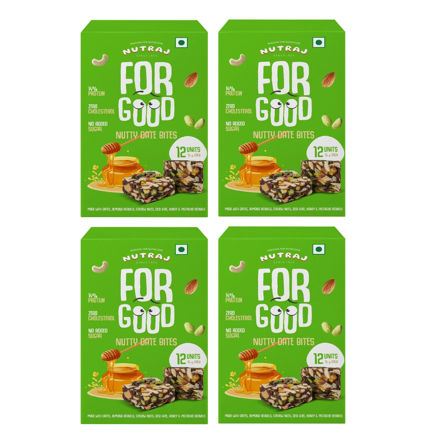 Nutraj For Good Nutty Date Bites 180g (15g x 12 Pieces) - Image 32