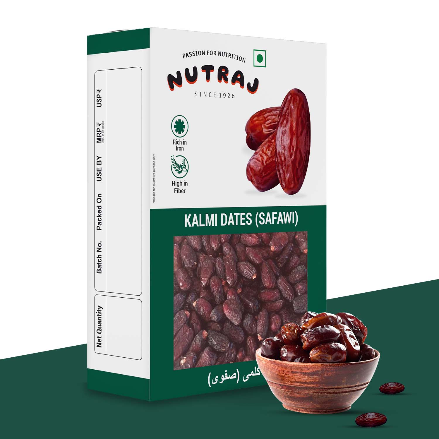 Nutraj Kalmi Dates Khajoor 200 gm - Image 2