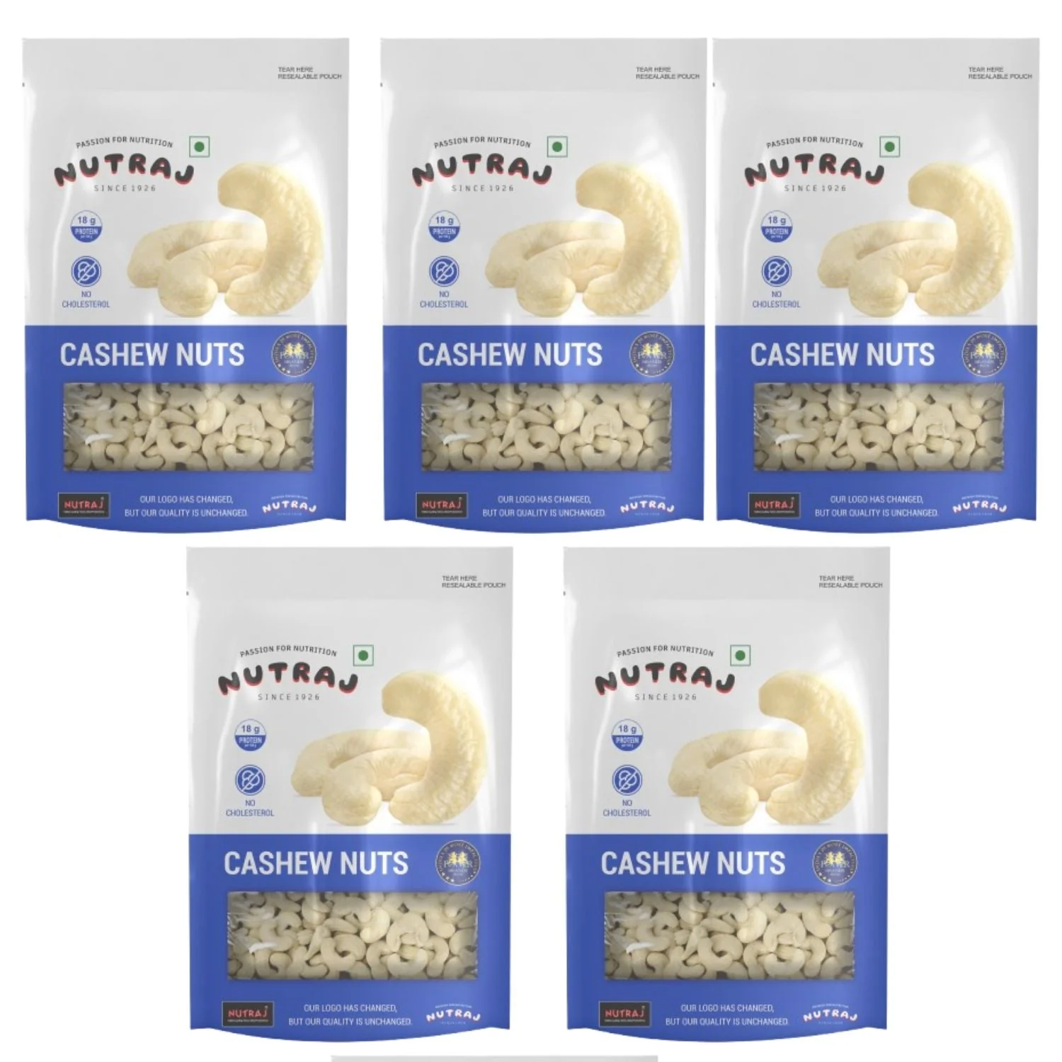 Nutraj Premium Cashew Nuts 200gm (W320) - Image 230