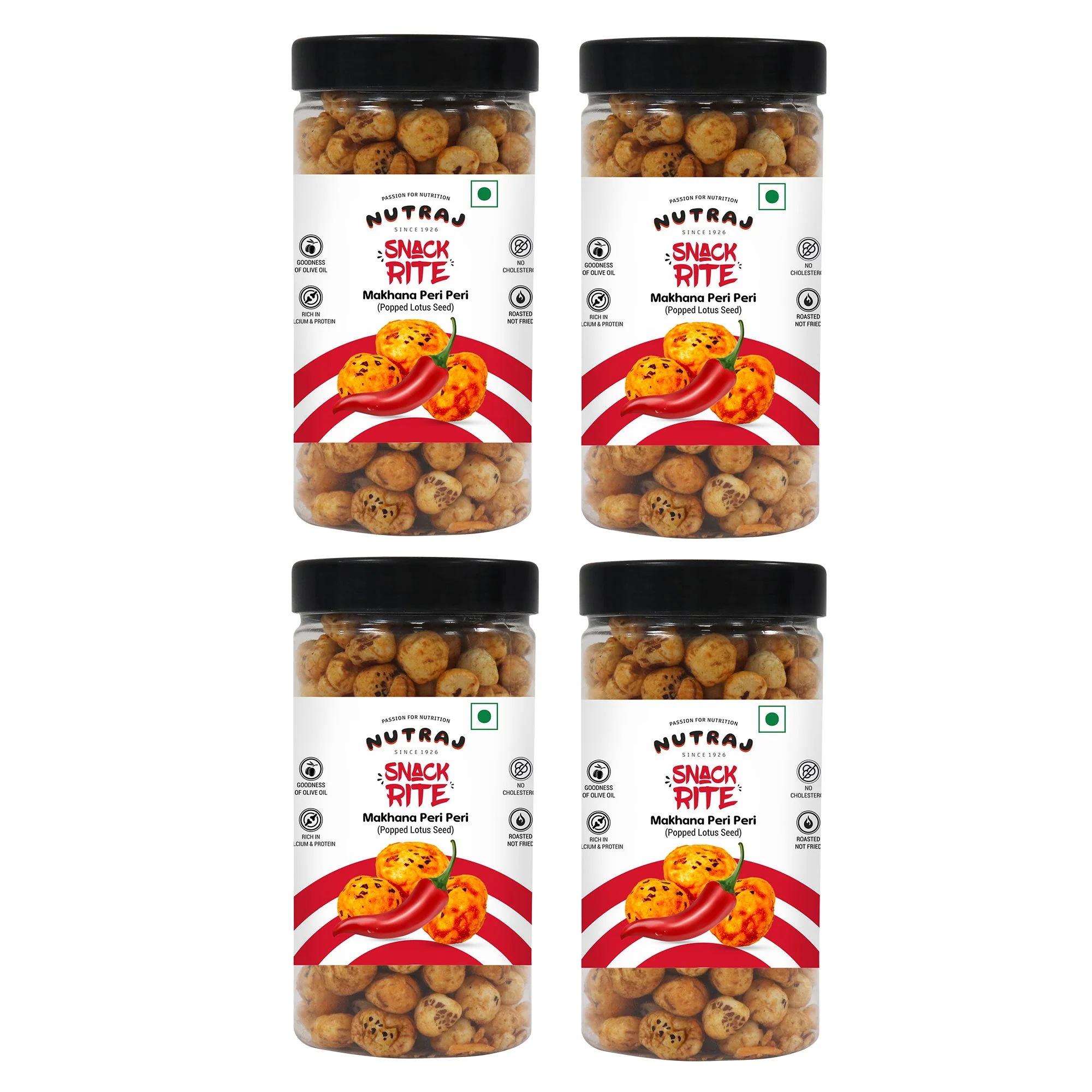 Nutraj Snackrite Makhana Peri Peri 70g - Image 49