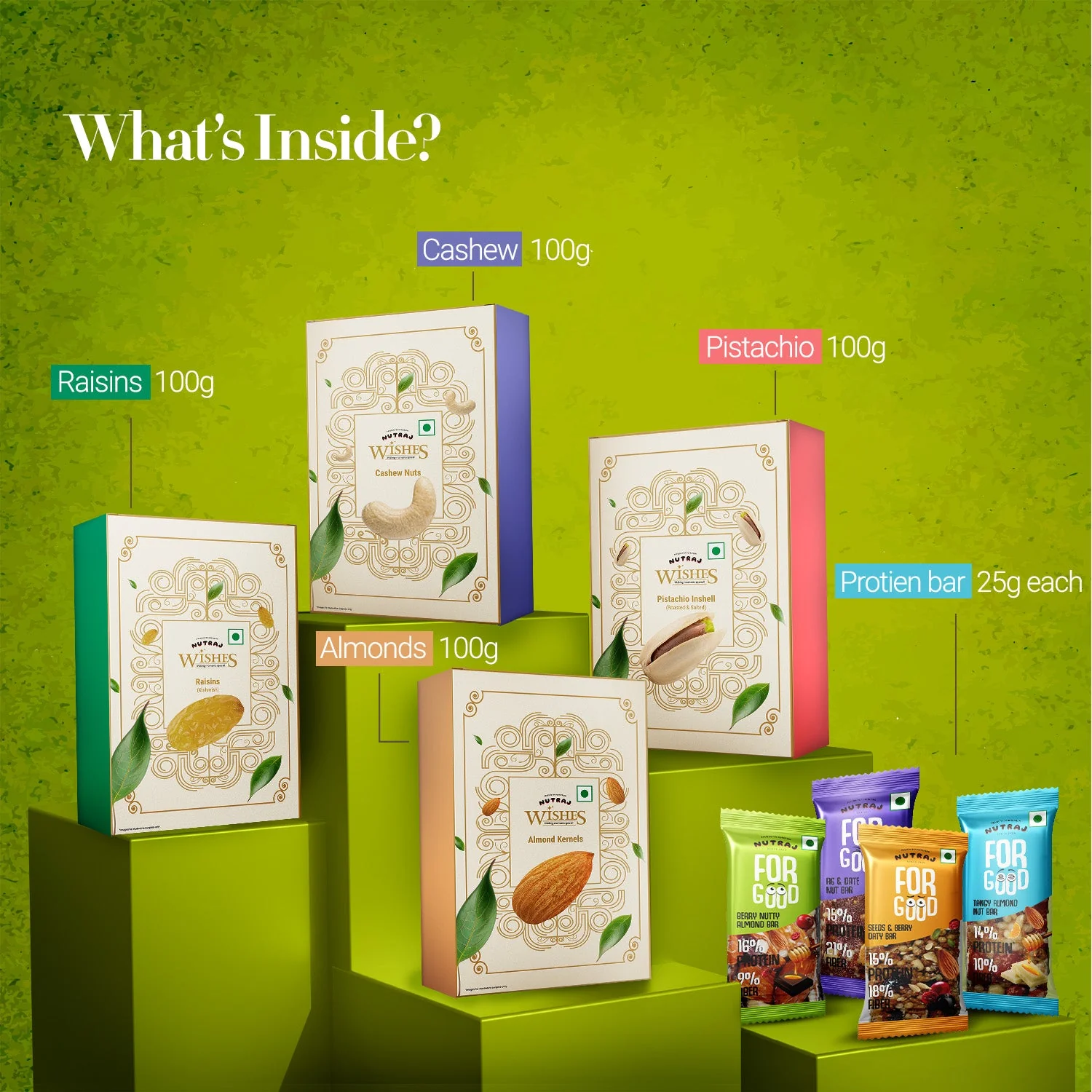 Nutraj Wishes Healthy Goodness Diwali Gift Box 500g | GB - 87 - Image 4