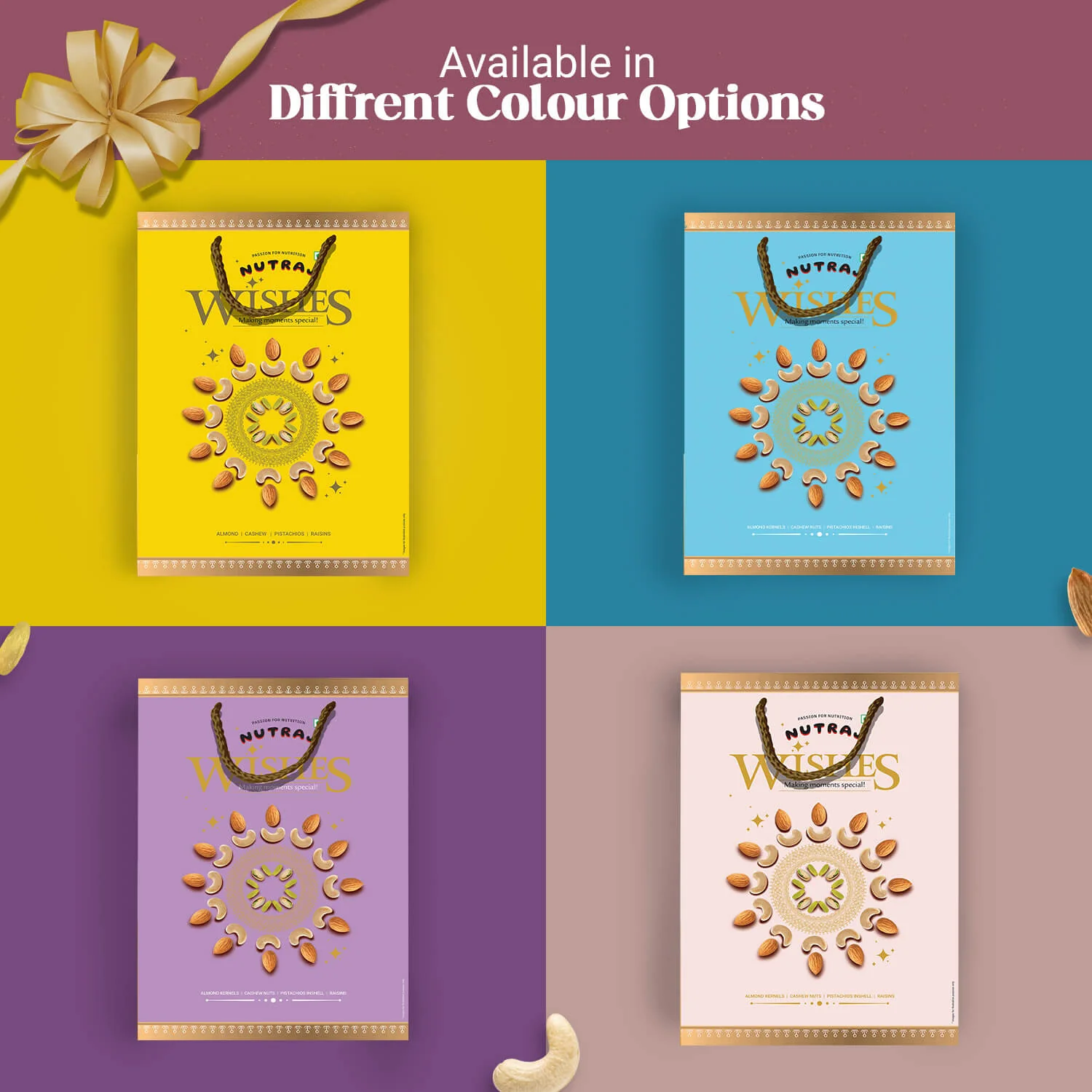 Nutraj Wishes Nutty Celebration Diwali Gift Box 300g | GB - 62 - Image 5