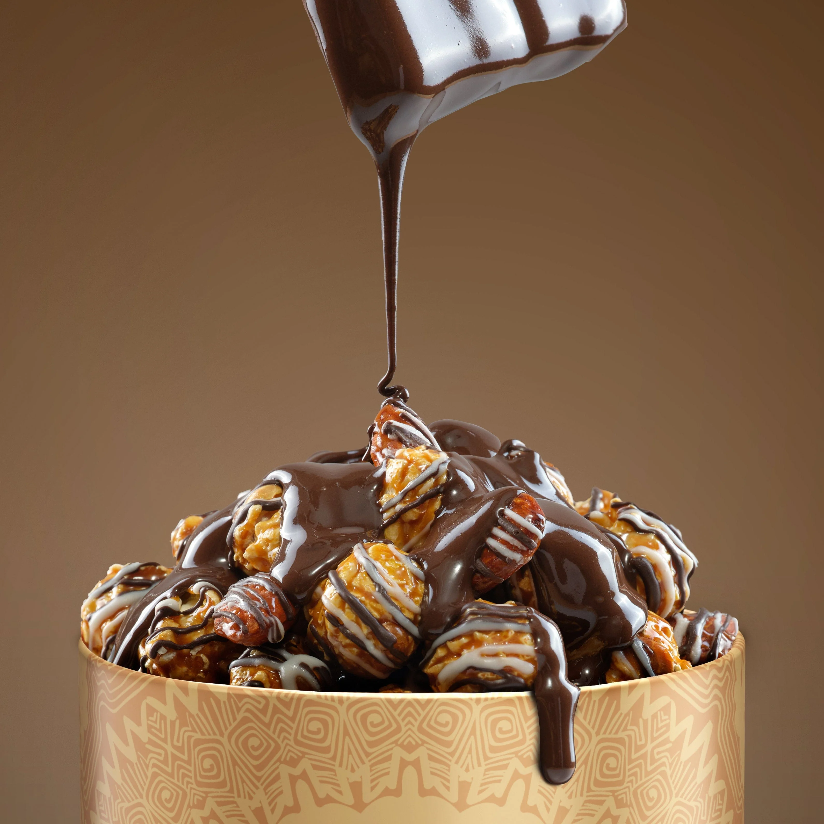 Nutty Tuxedo Chocolate Popcorn, Tin, 150g - Image 3