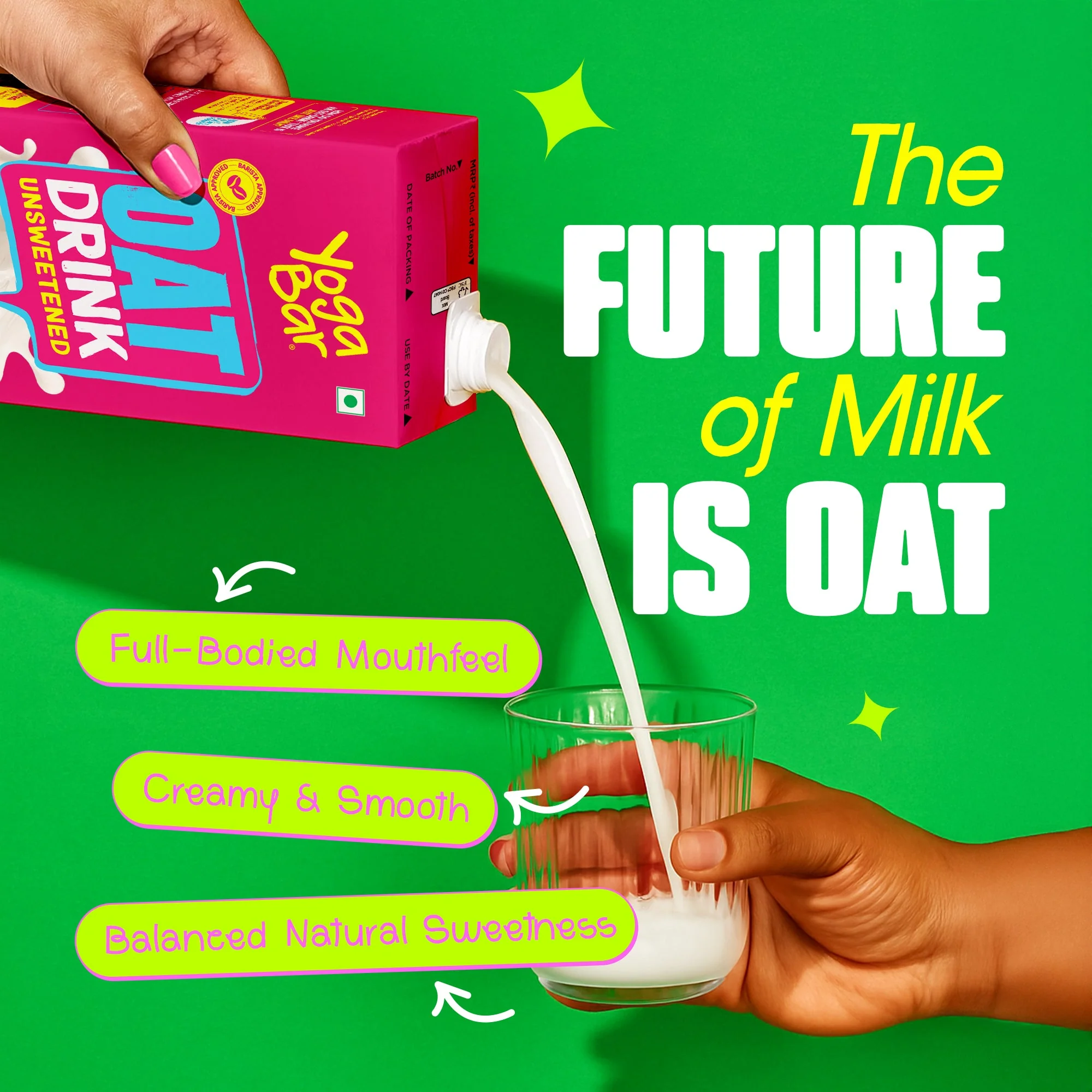 Oat Milk Unsweetened 1L - Image 2