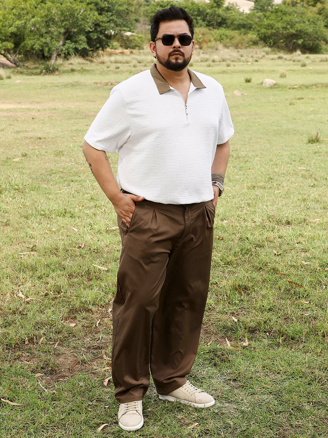 Oblique-Block Polo T-Shirt - Image 6