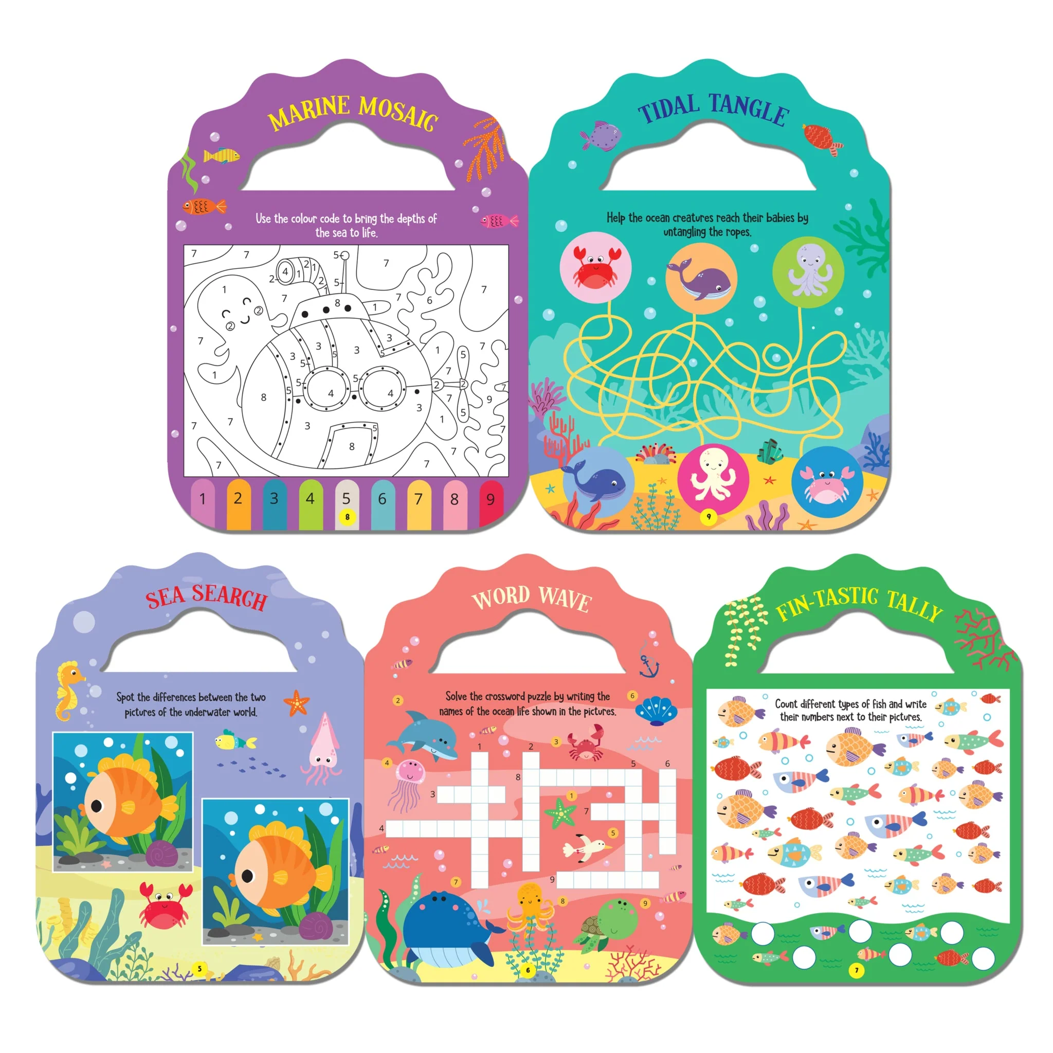 Ocean- Let's Carry-Along Activity, Colouring Book for Kids Age 3 -8 years (My Very Cute Activities Series) - Image 5